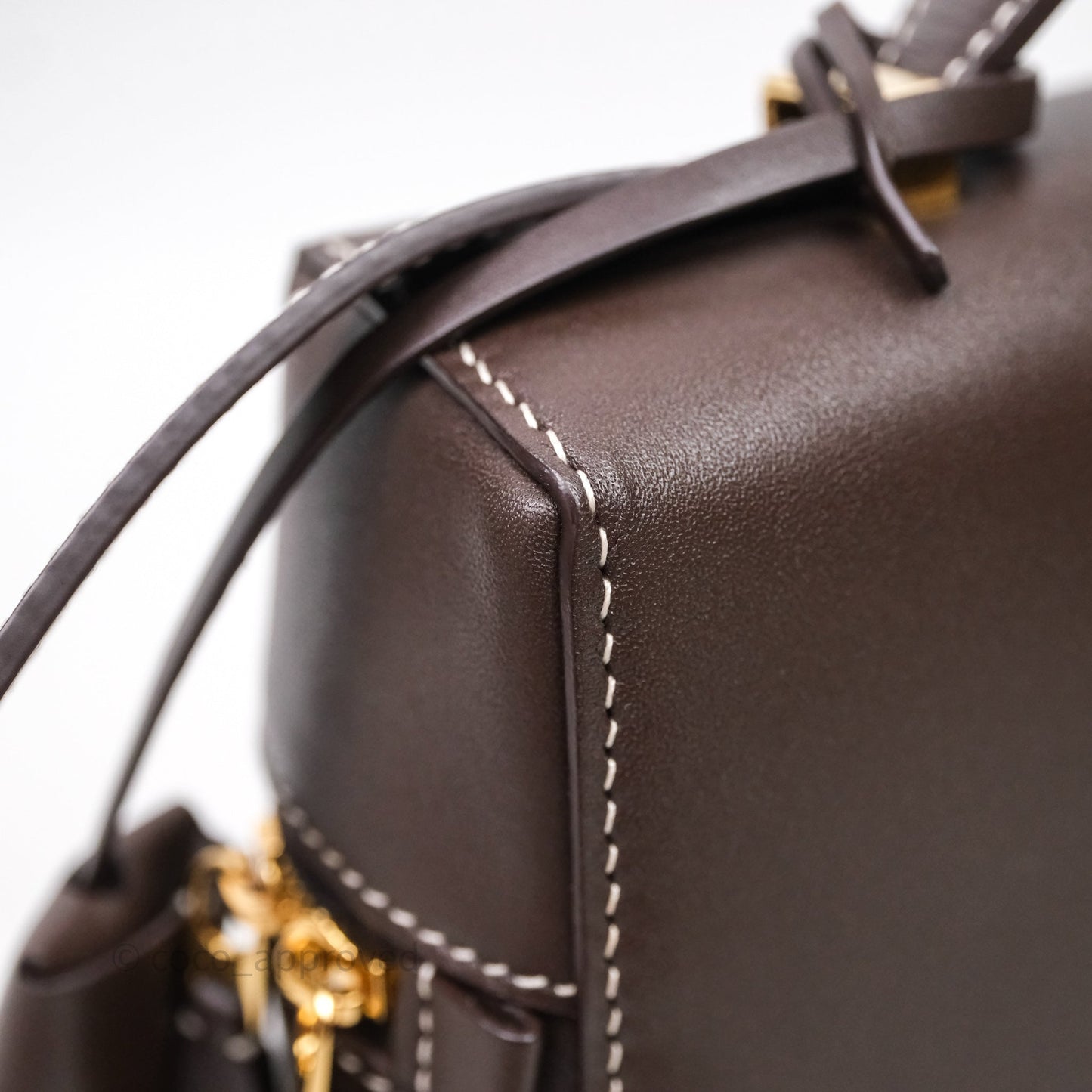 Loro Piana Extra Bag L27 Dark Choco Licorice Smooth Calfskin