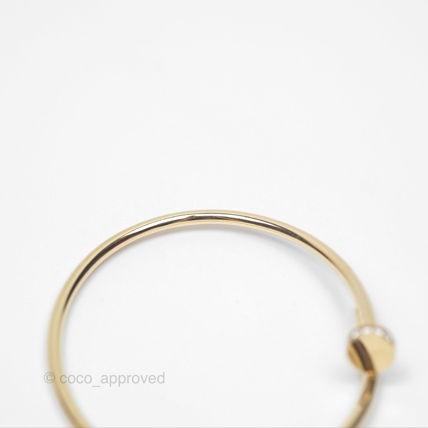 Cartier Small Juste Un Clou Bracelet 18K Yellow Gold Diamond