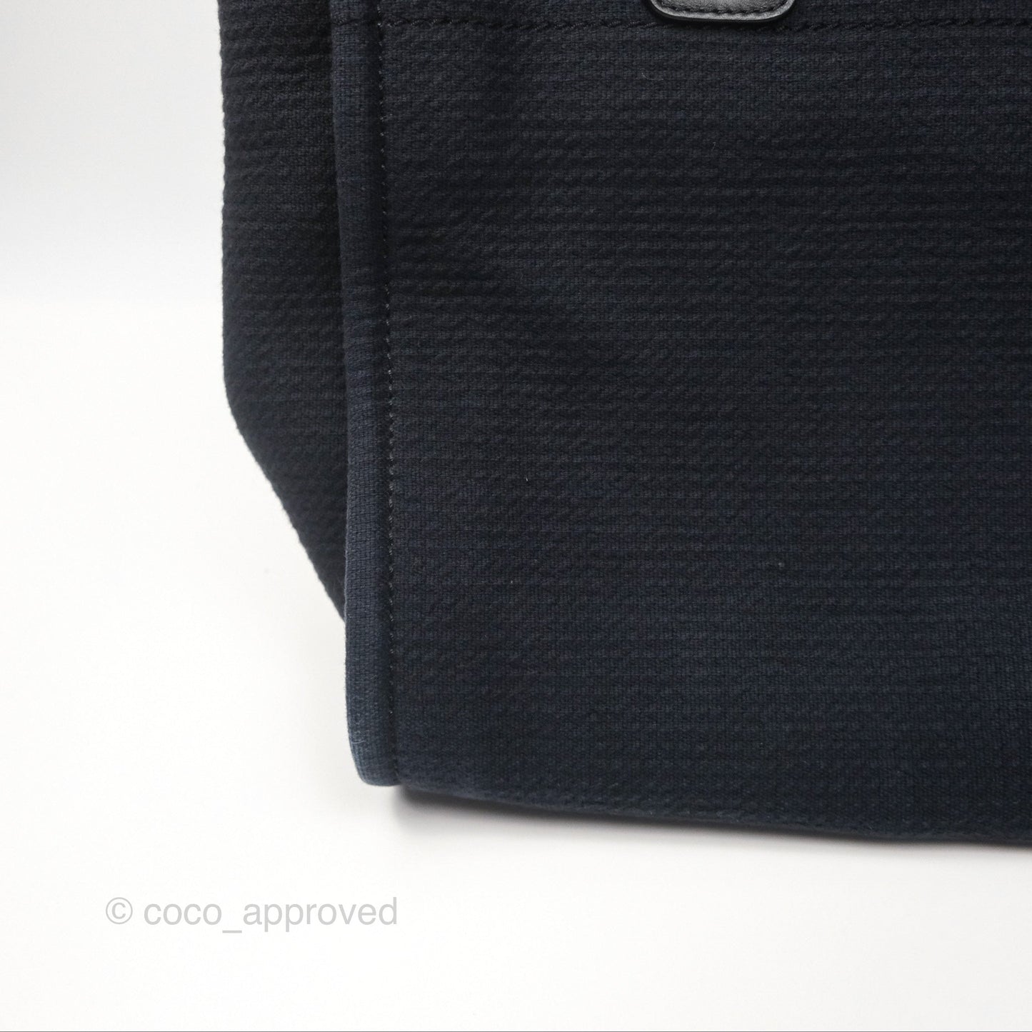 Chanel New Small Deauville Navy Canvas