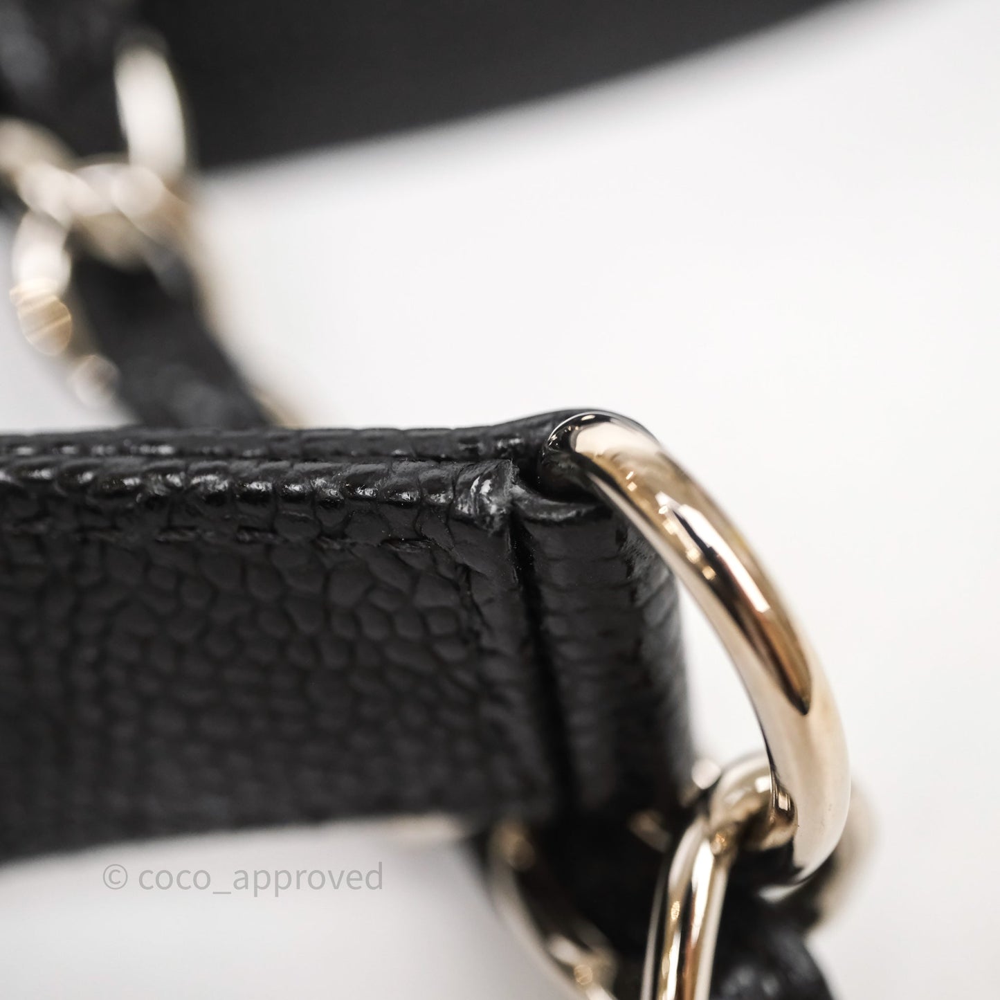 Chanel GST Black Caviar Silver Hardware