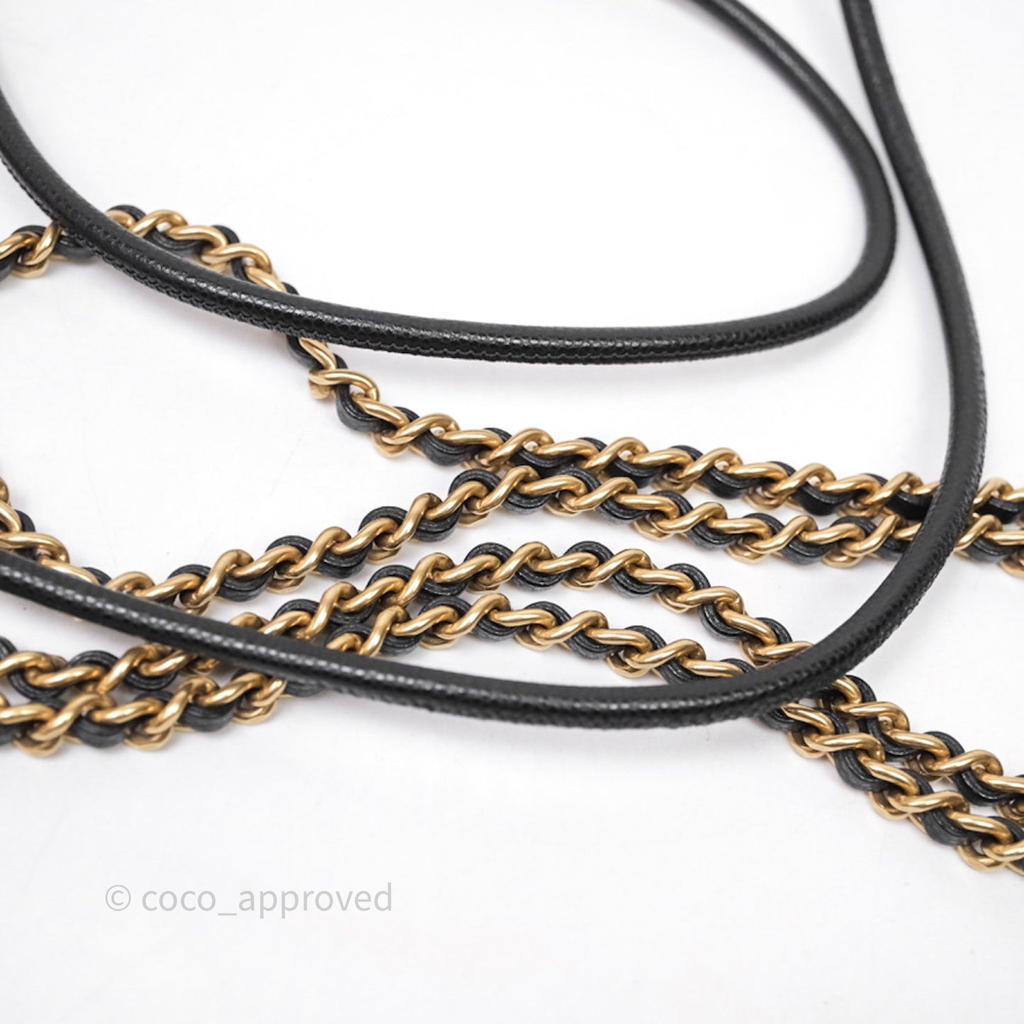 Chanel 22 Mini Black Caviar Aged Gold Hardware