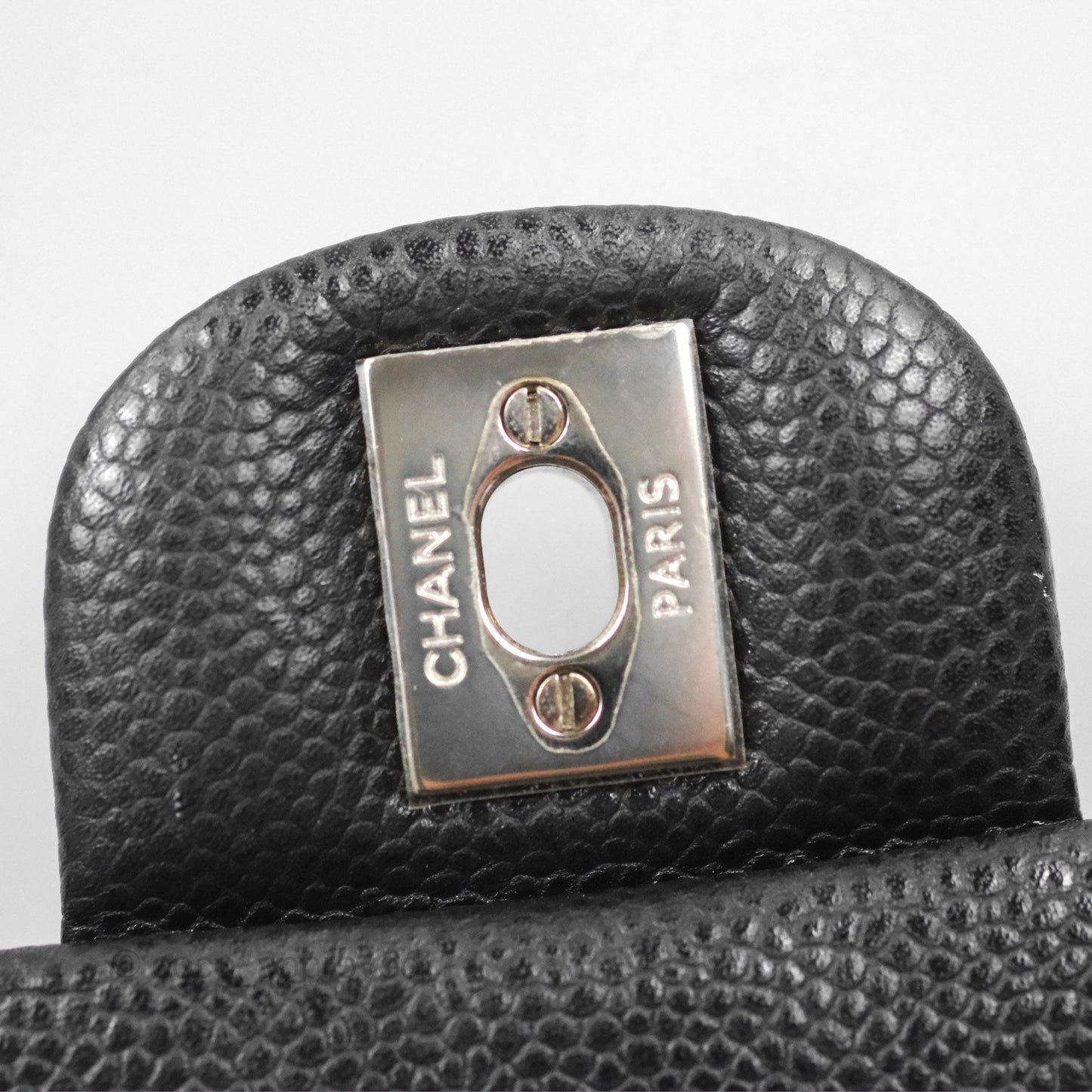 Chanel Classic Quilted Mini Rectangular Flap Black Caviar Silver Hardware