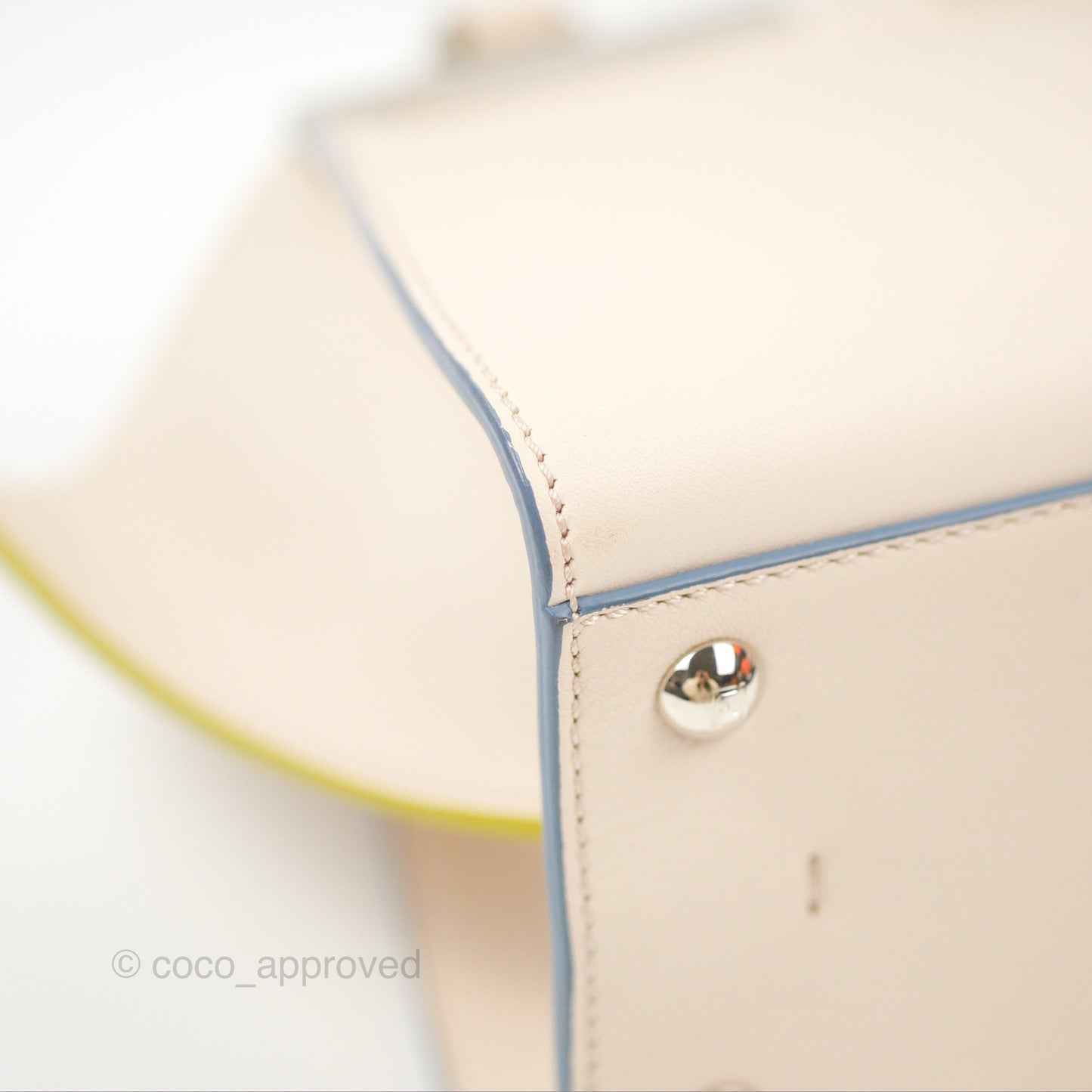 Fendi Petite 3Jours Bag Light Grey Calfskin