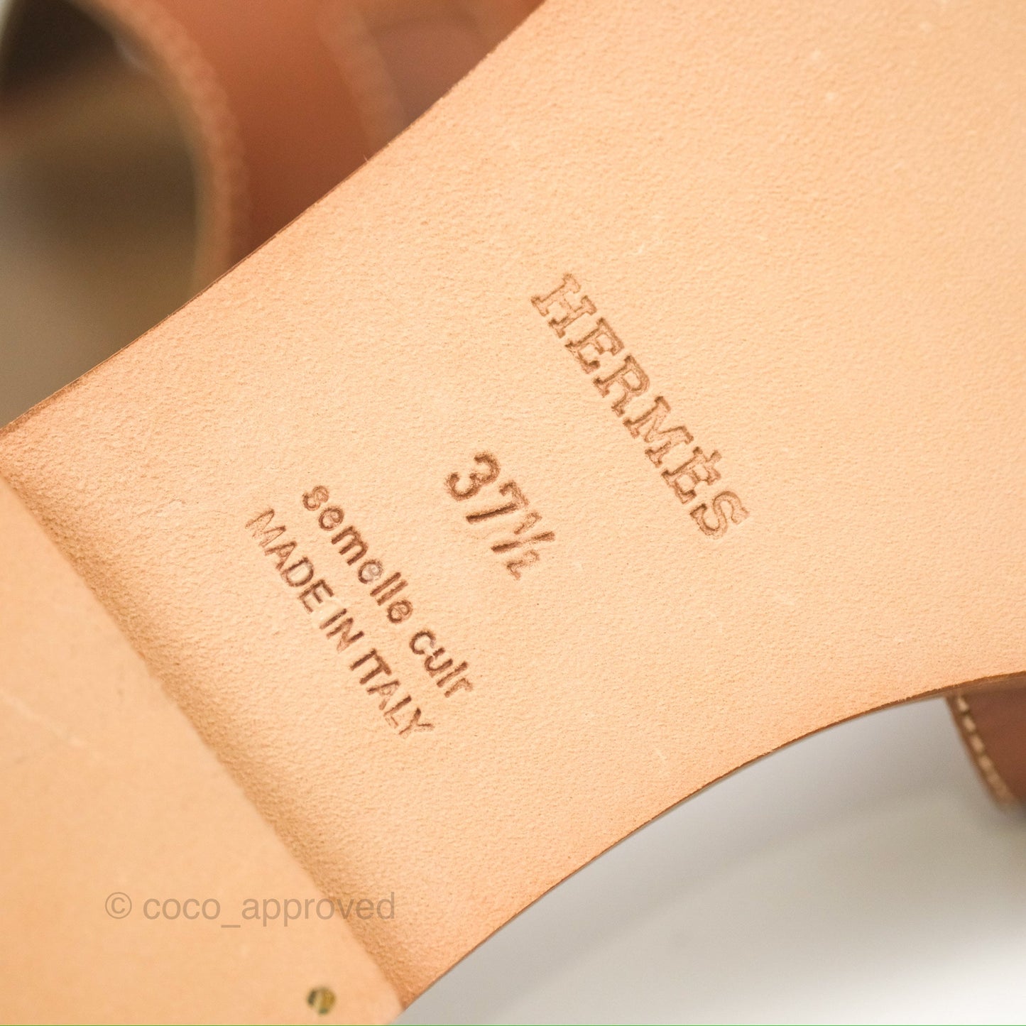 Hermès Oran Sandals Gold Size 37.5