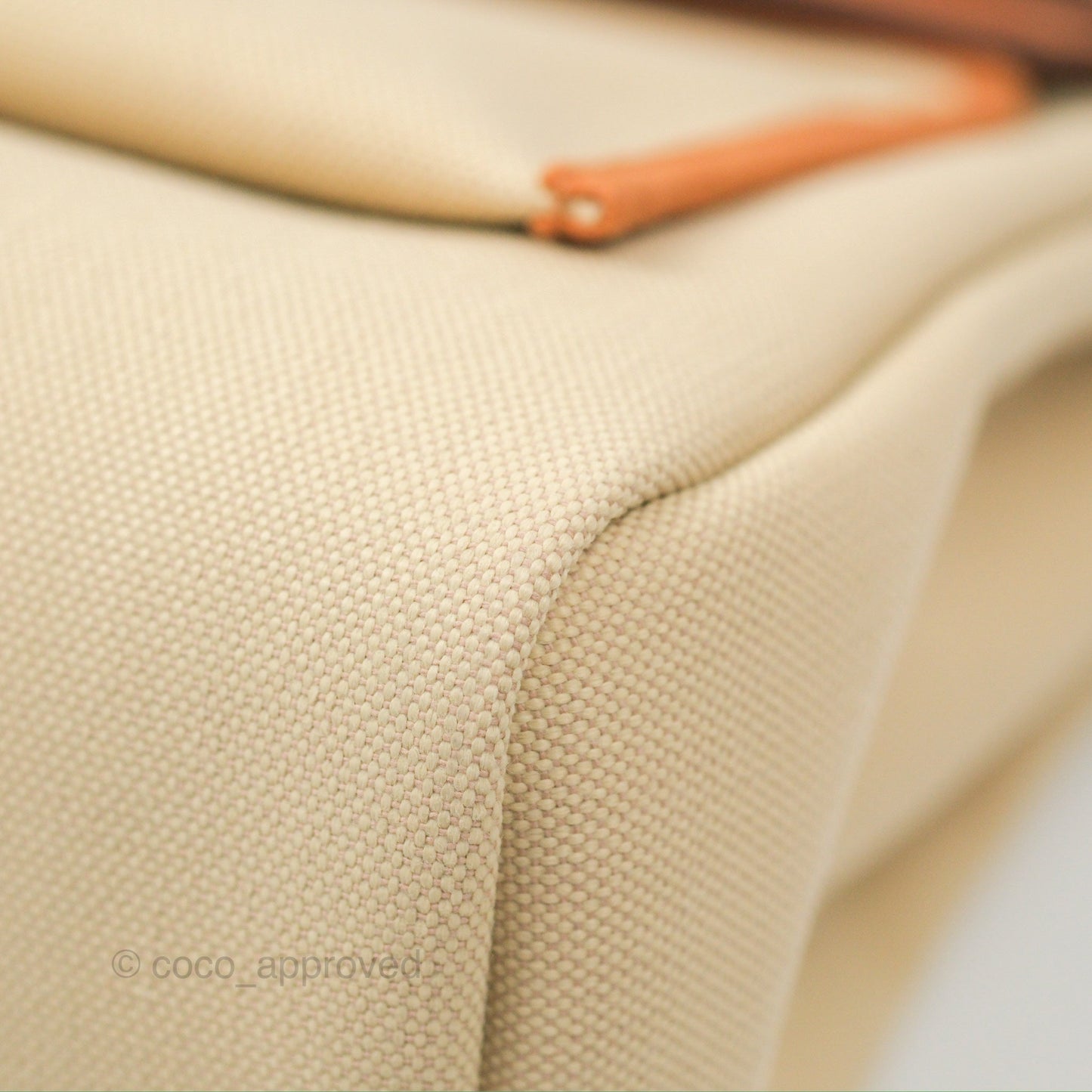 Hermès Herbag Zip 31 Retourne Beton / Nature Canvas Palladium Hardware