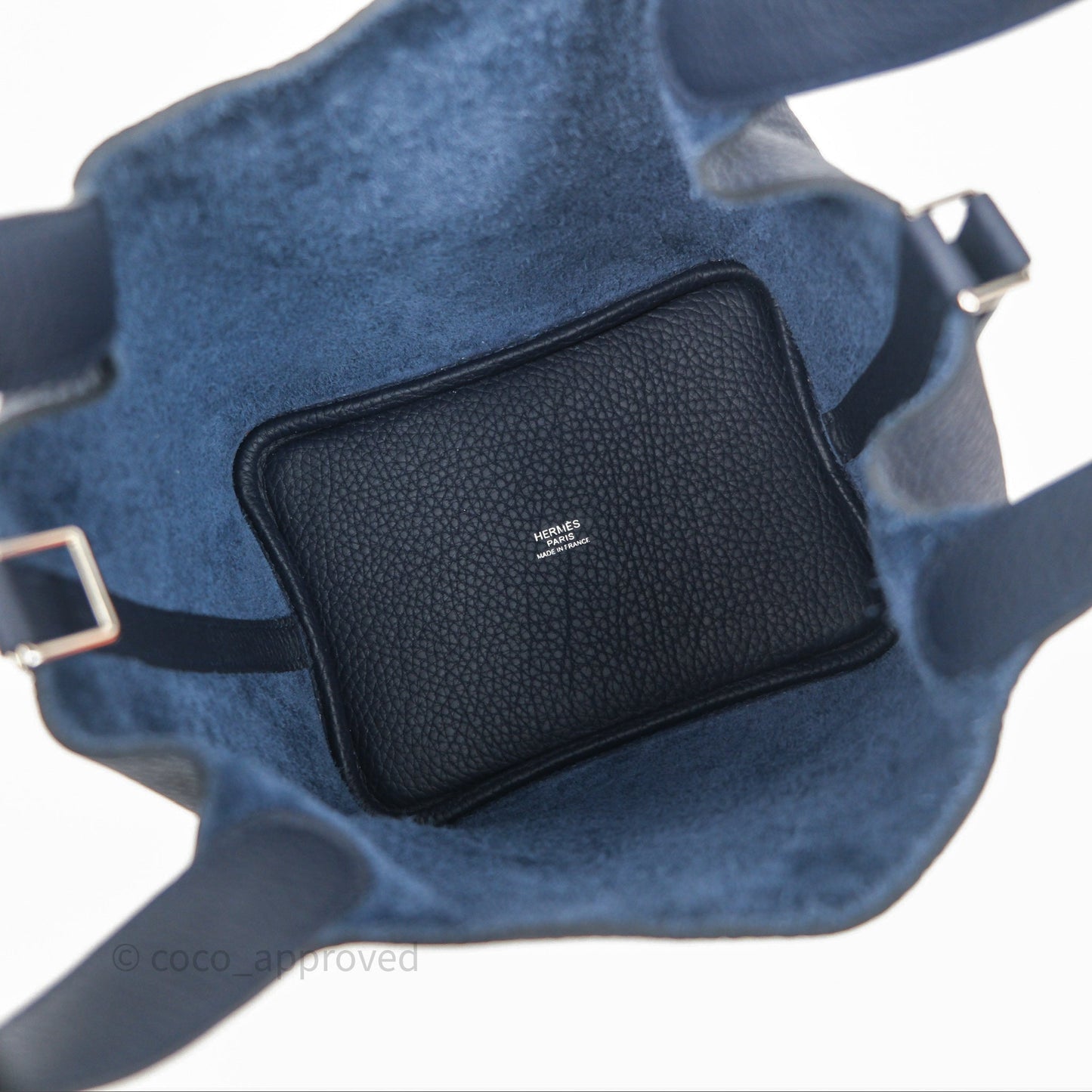 Hermès Picotin 18 Bleu Nuit 2Z Clemence Palladium Hardware