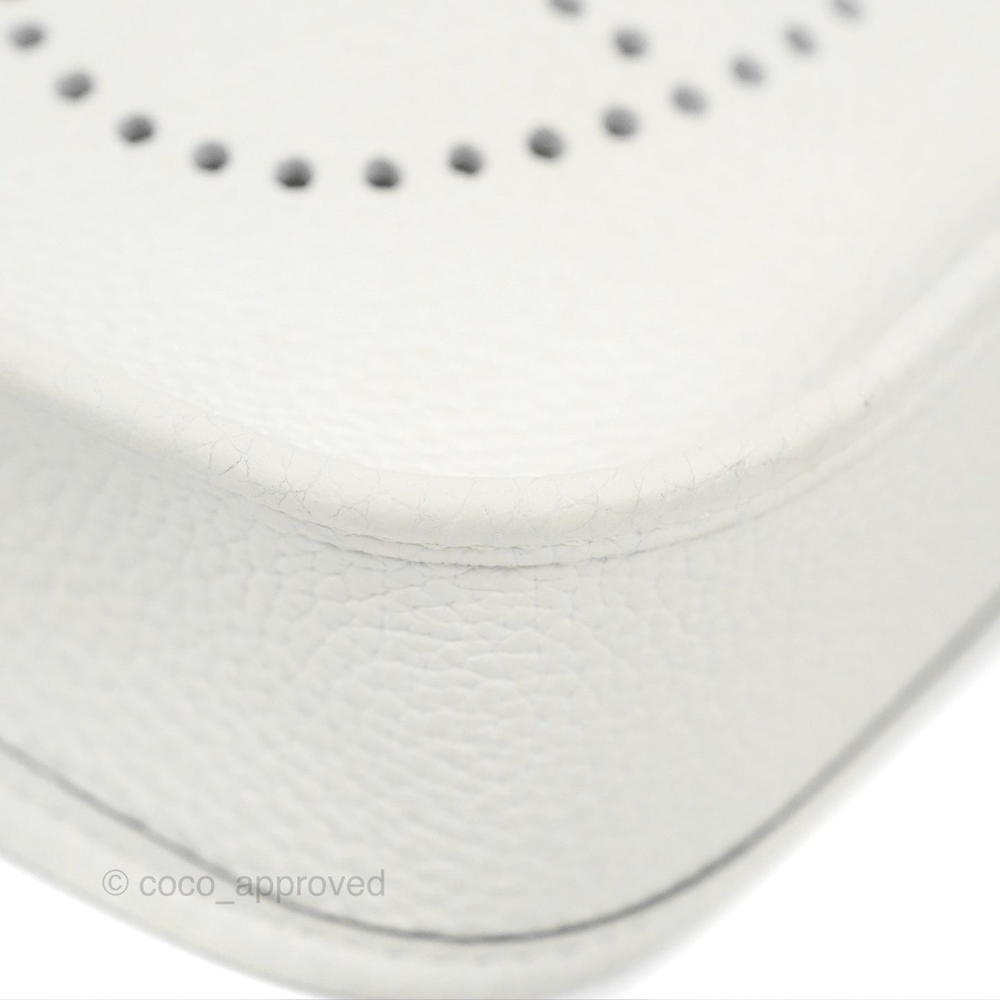 Hermès Mini Evelyne 16 New White Clemence Palladium Hardware