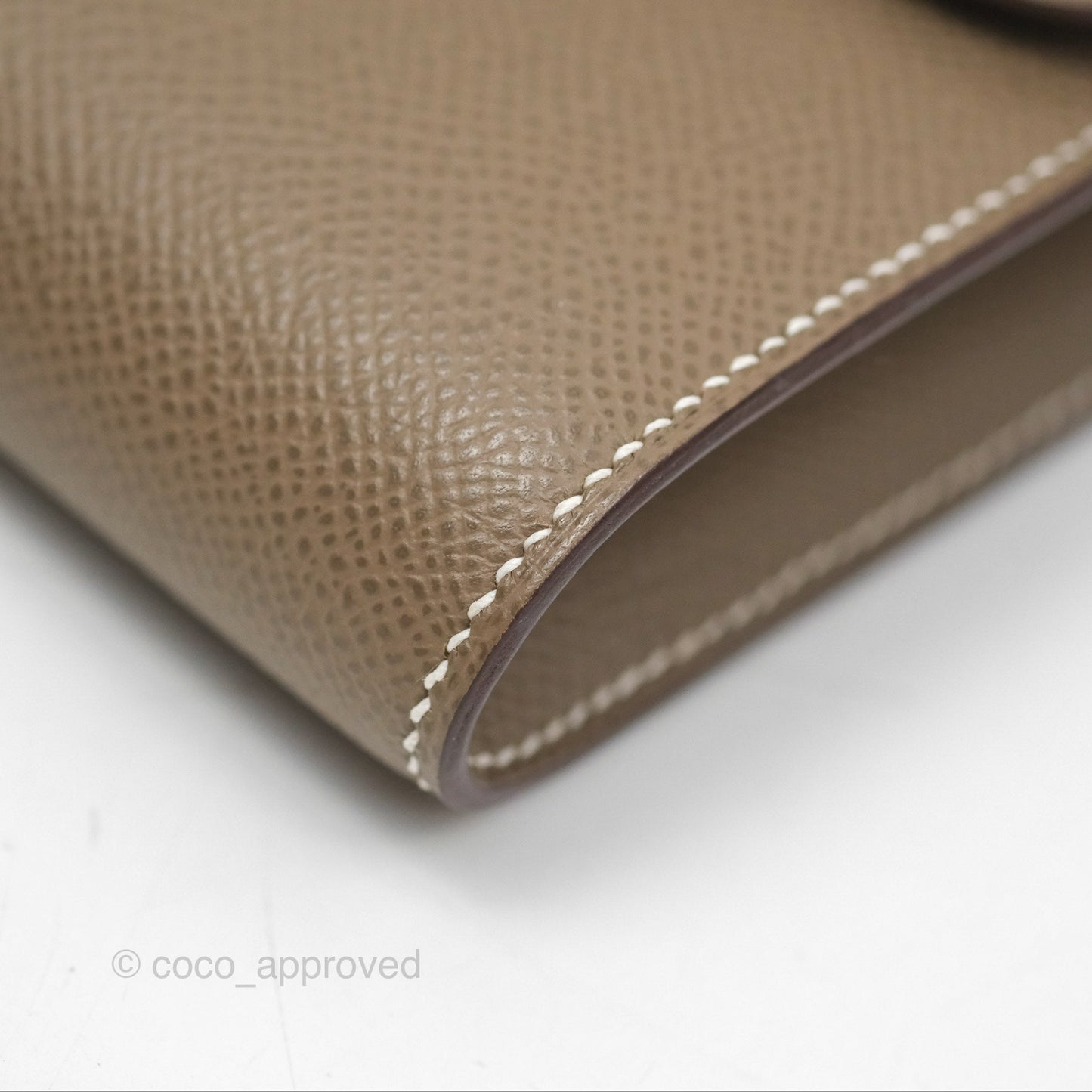 Hermès Constance To Go Wallet Etoupe Epsom Palladium Hardware