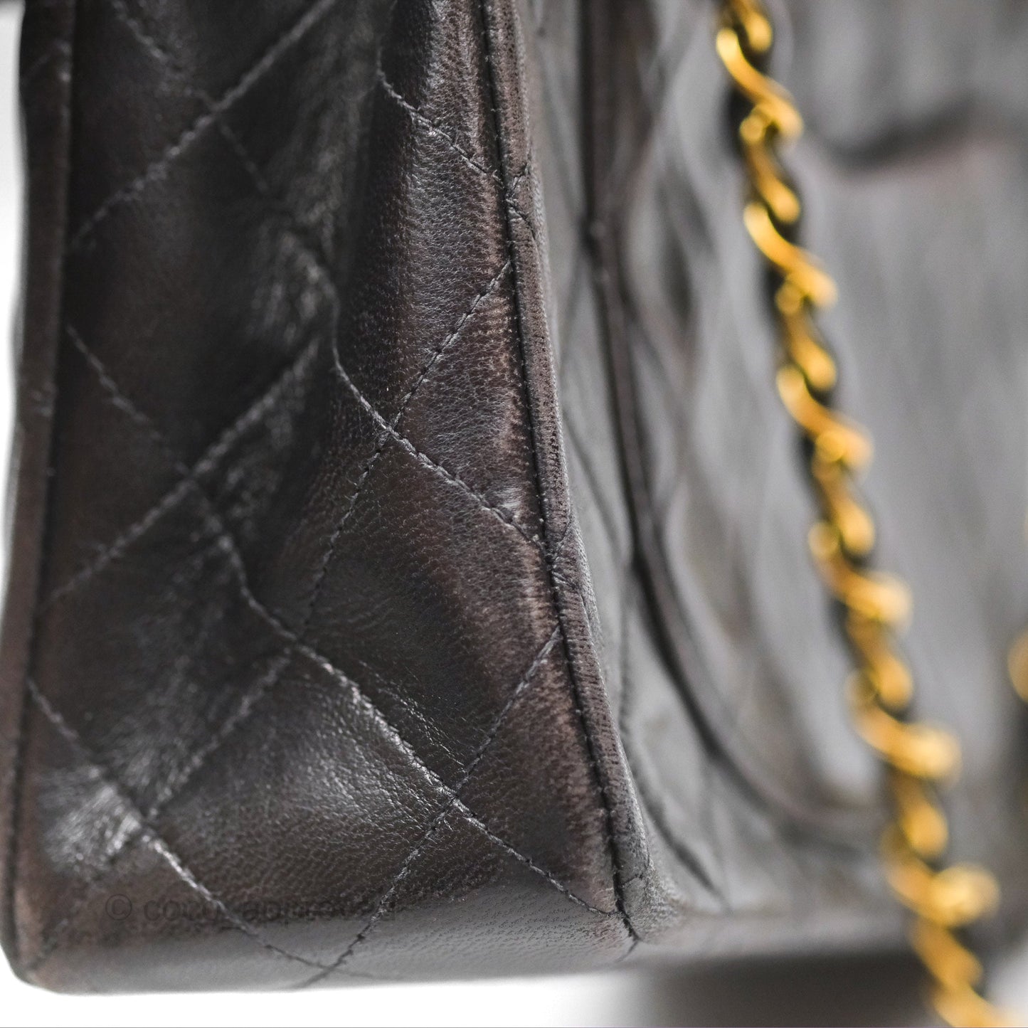 Chanel Classic Vintage Small Flap Black Lambskin 24K Gold Hardware