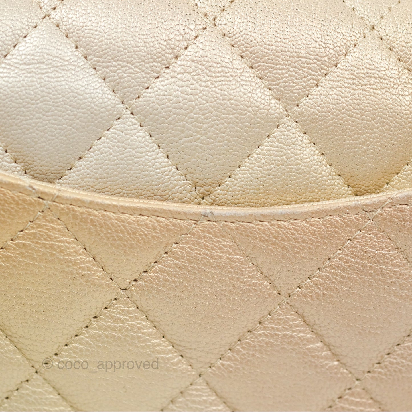 Chanel Mini Rectangular Flap Beige Ombre Iridescent Goatskin Aged Gold Hardware 22C