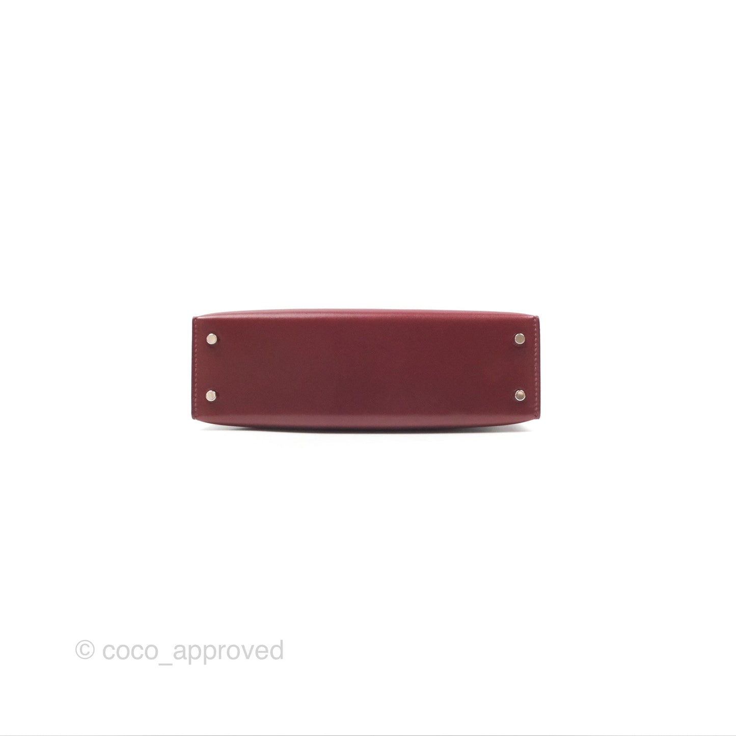 Hermès Mini Kelly II Sellier Rouge H Box Leather Palladium Hardware