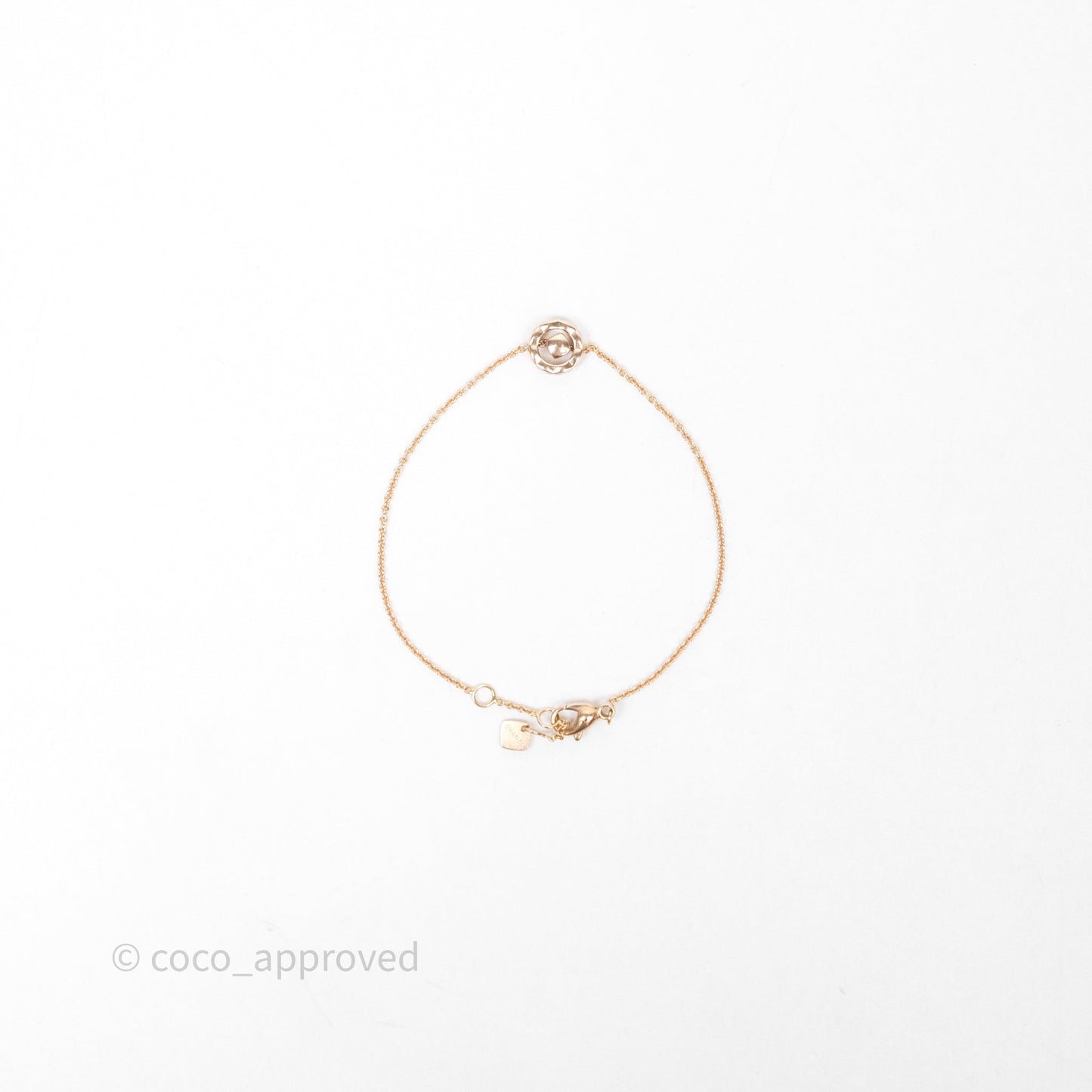 Chanel Coco Crush Bracelet 18K Diamond Beige Gold Hardware