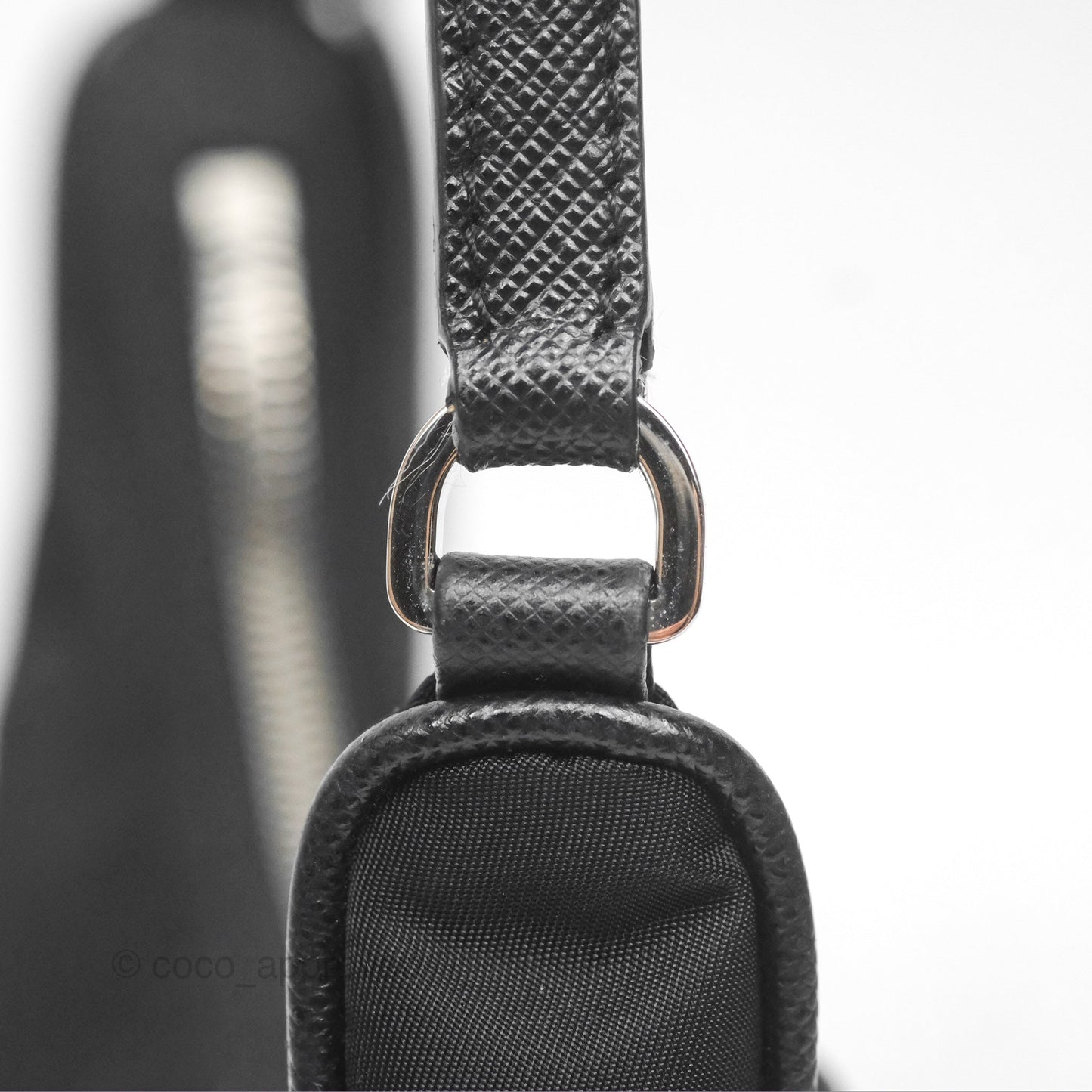 Prada Re-Edition 2005 Nylon Mini Bag Black Silver Hardware