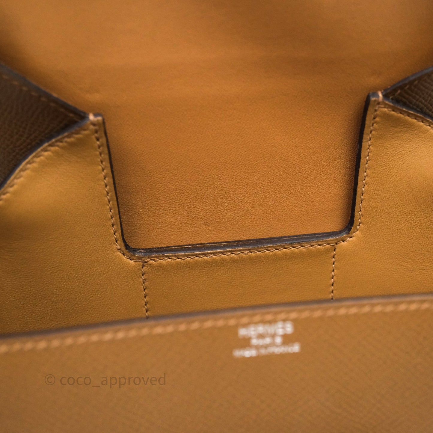 Hermès Della Cavalleria Mini Bag Alezan 3G Epsom Palladium Hardware