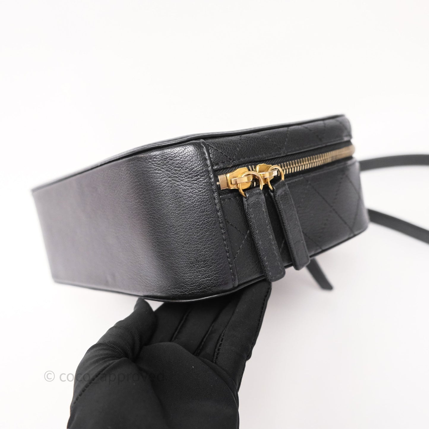 Chanel Coco Curve Vanity Black Calfskin & Goatskin Antique Gold Hardware