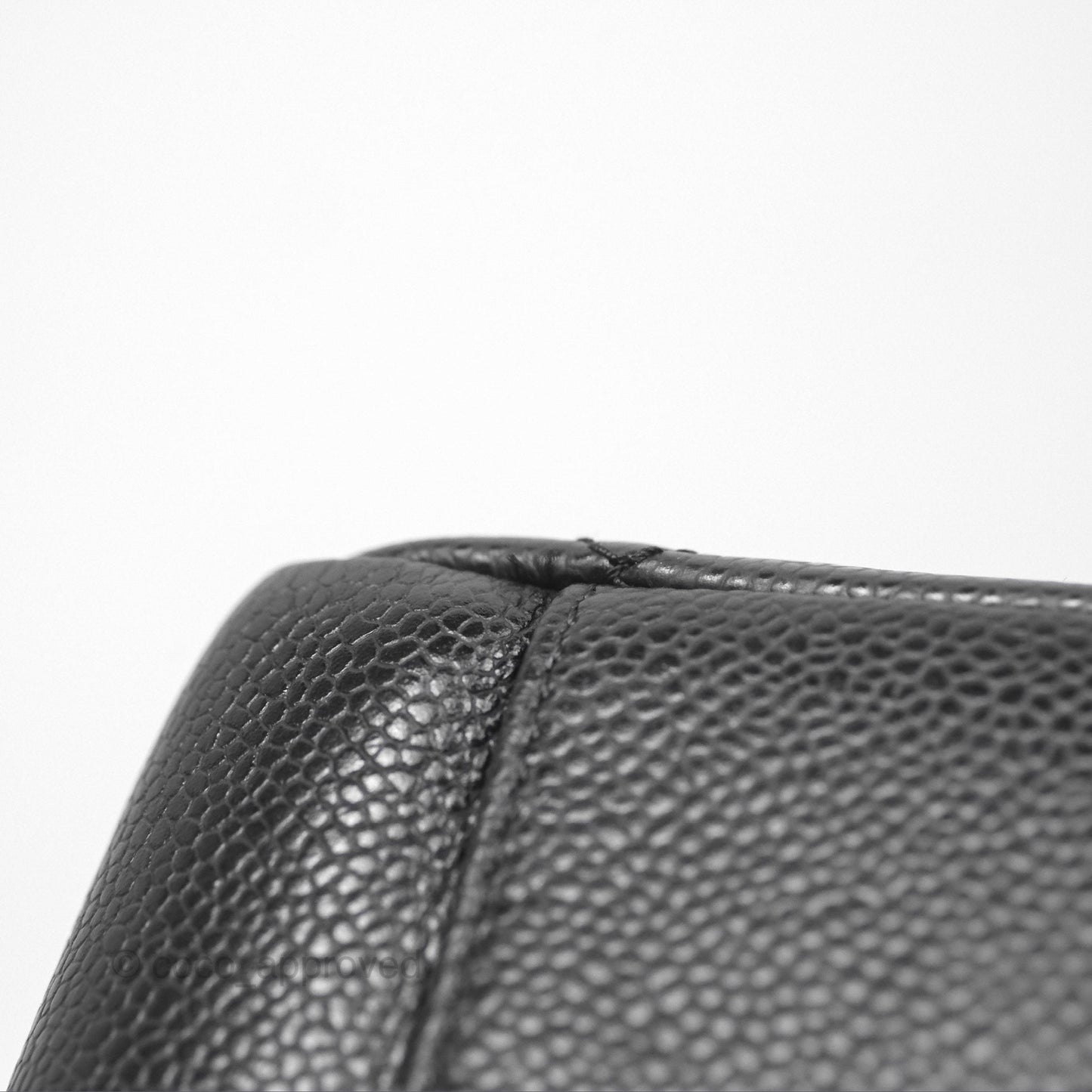Chanel GST Black Caviar Silver Hardware