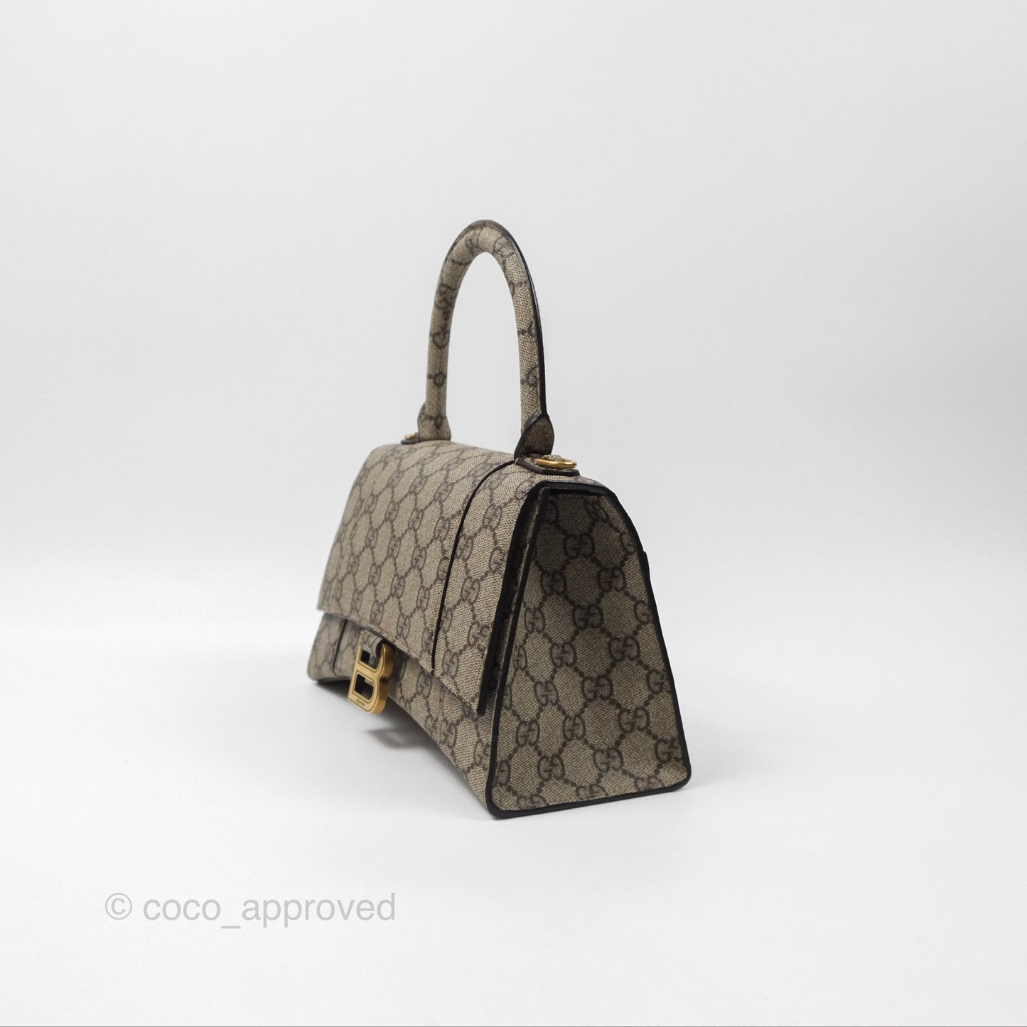 Gucci x Balenciaga The Hacker Project Small Hourglass Bag Beige/ Ebony