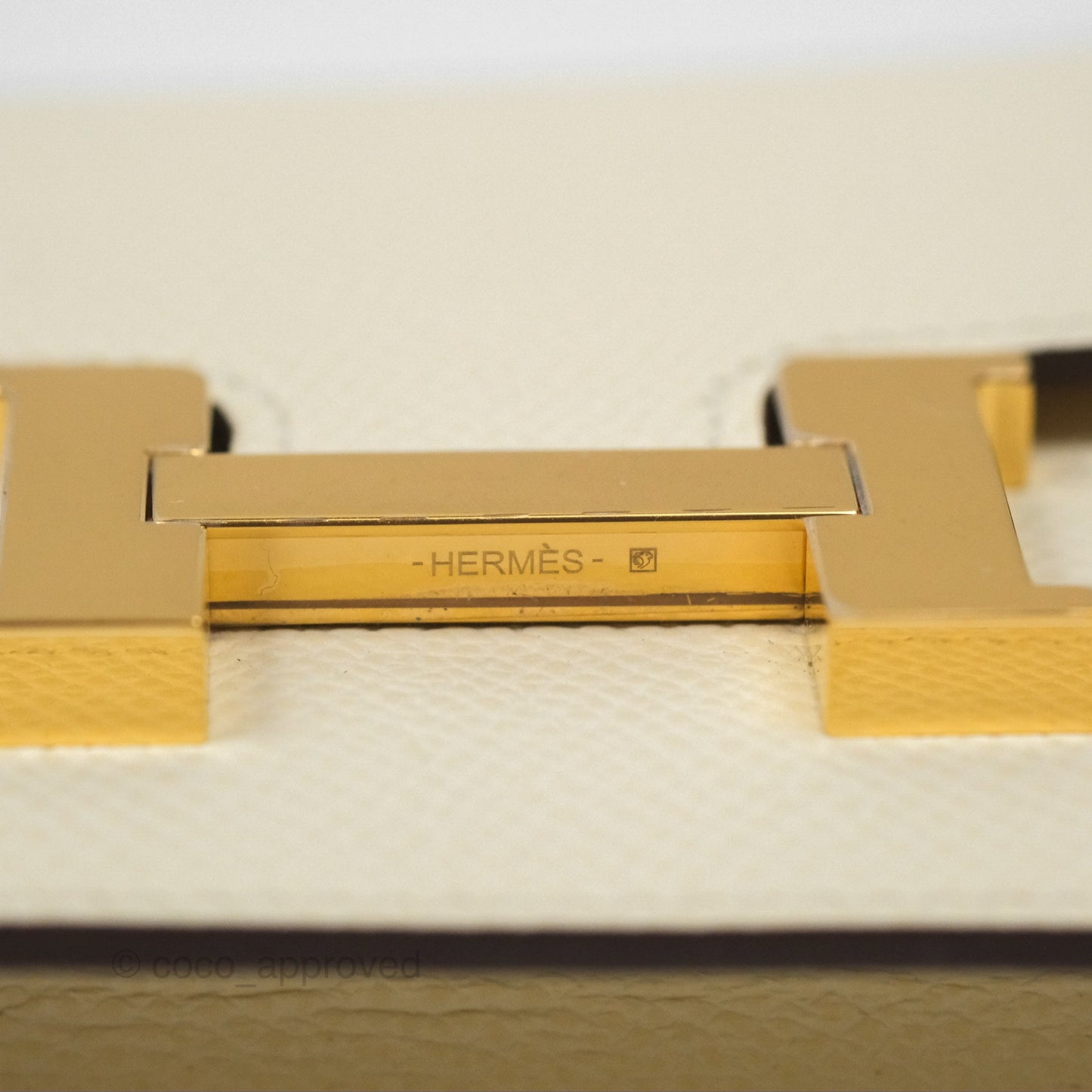 Hermès Constance Slim Wallet Nata I2 Epsom Gold Hardware