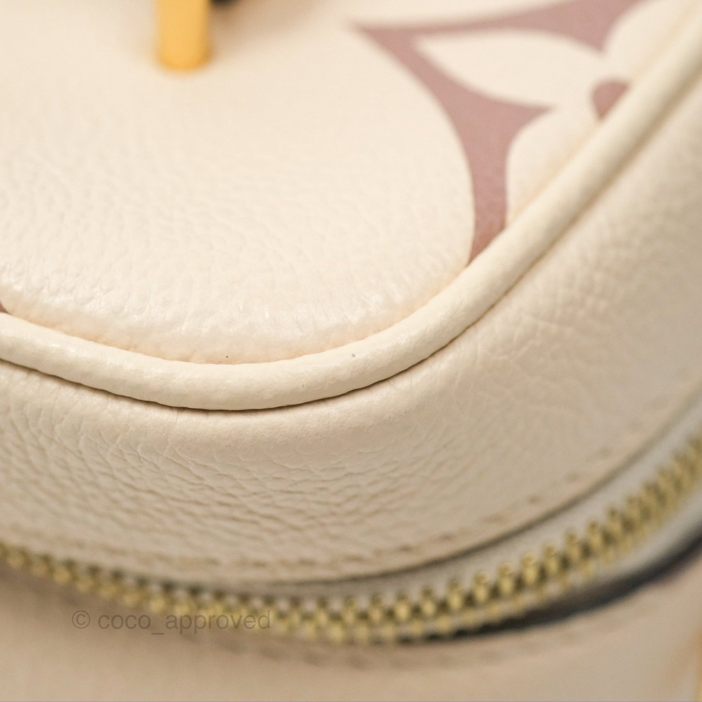 Louis Vuitton Vanity PM Empreinte Monogram Giant Creme/Bois de Rose