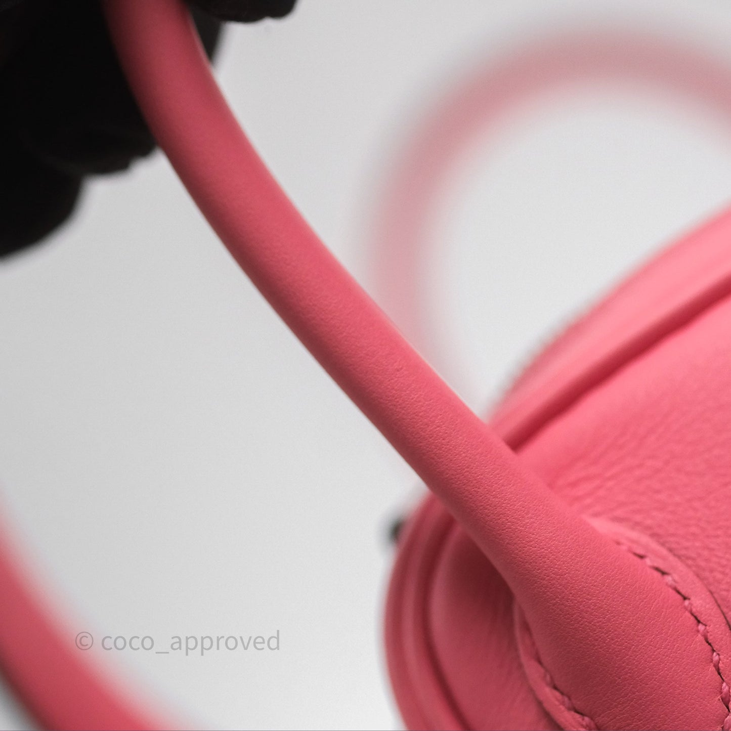 Hermès Mini Lindy 20 Rose Ete K4 Swift Palladium Hardware