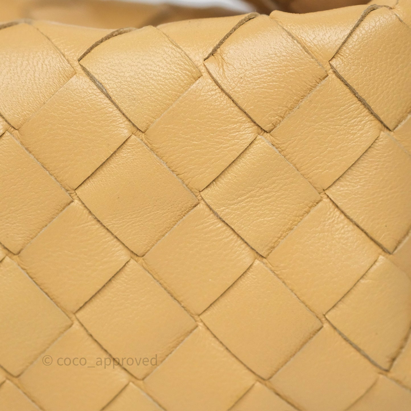 Bottega Veneta Mini Jodie Bag Intrecciato Almond Lambskin