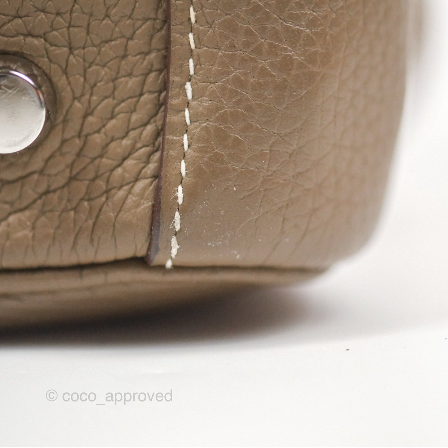 Hermès Lindy 26 Etoupe Clemence Palladium Hardware