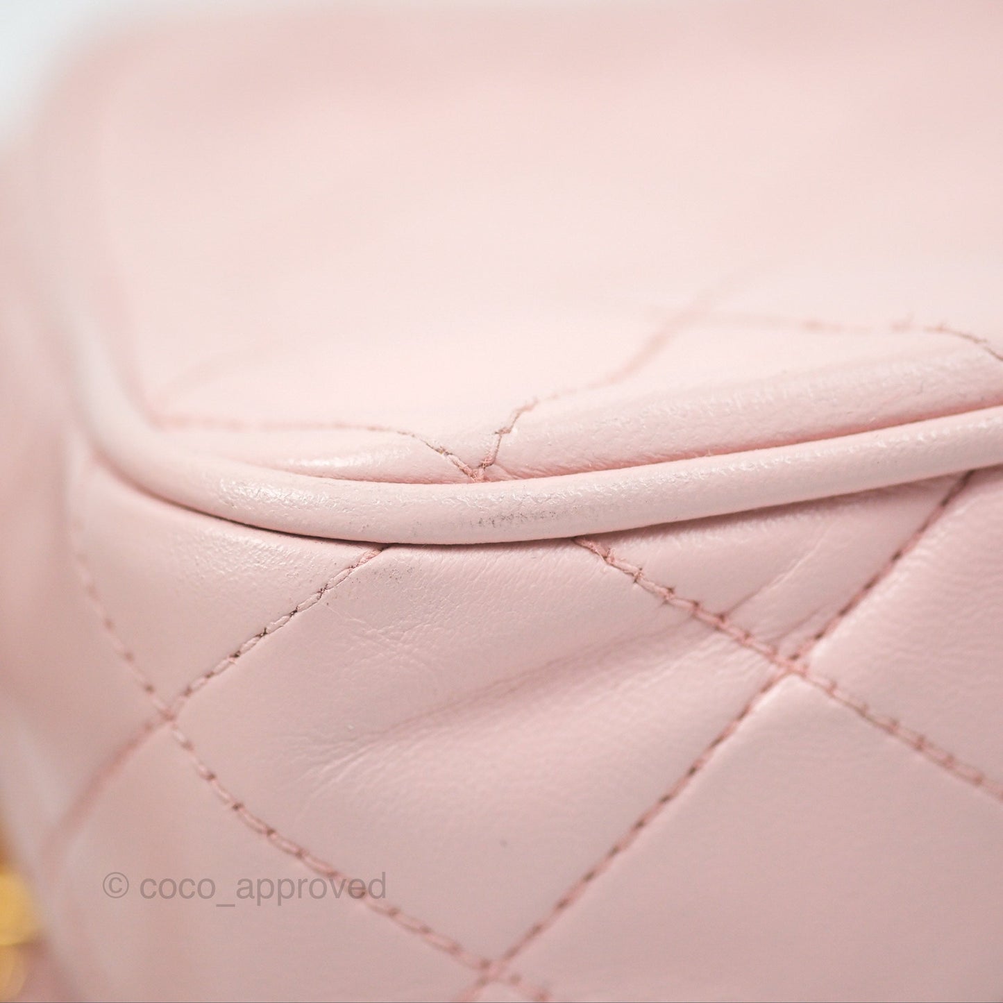 Chanel Vintage Camera Bag Pink Lambskin Gold Hardware