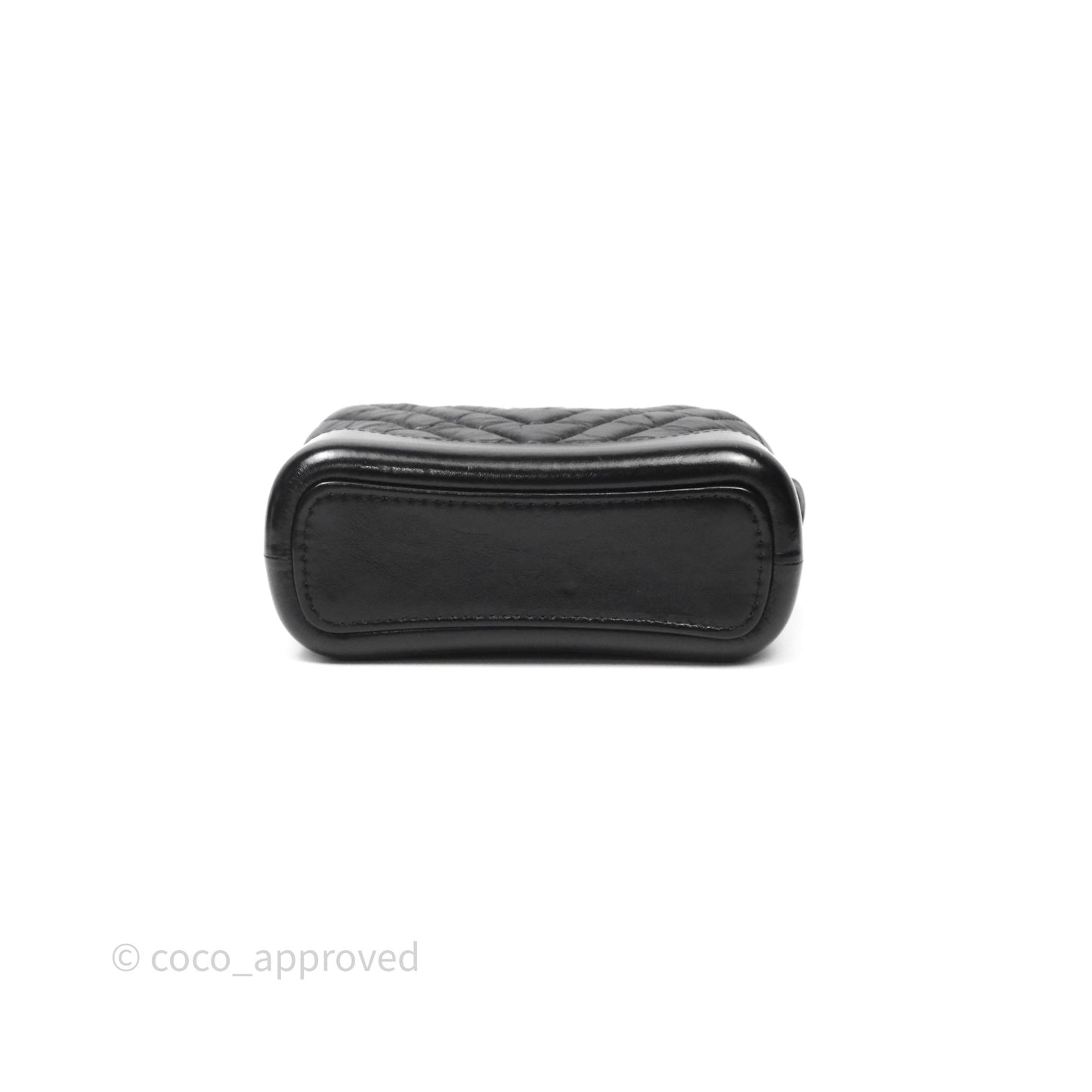 Chanel Small Gabrielle Hobo Chevron Black Aged Calfskin