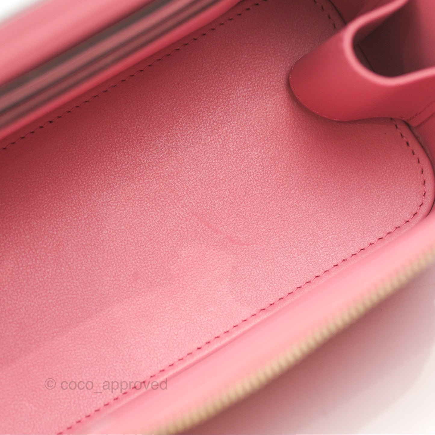 Chanel Vanity Rectangular Top Handle Pink Lambskin Gold Hardware