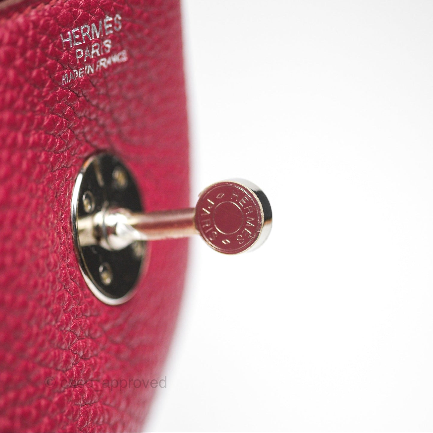 Hermès Lindy 30 Rubis Clemence Palladium Hardware