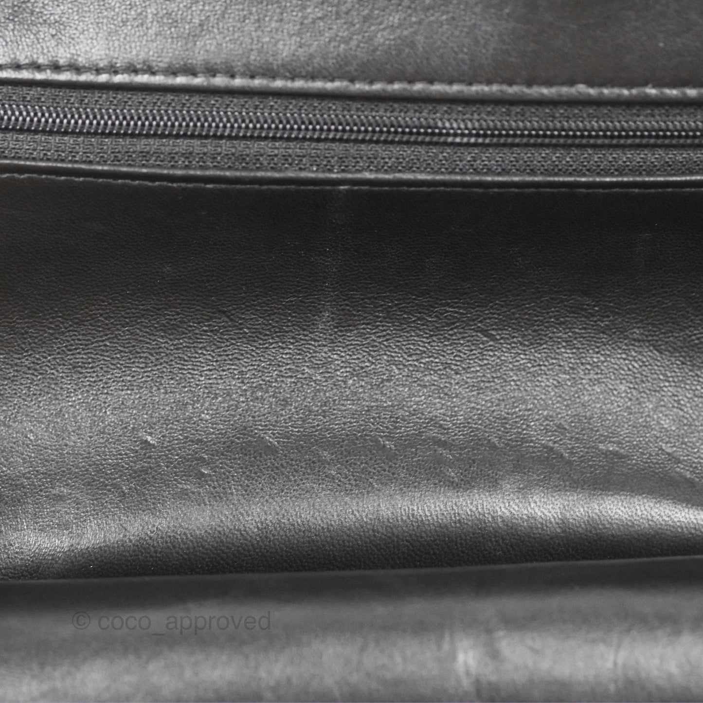 Chanel Classic M/L Medium Flap Quilted Black Lambskin Gold Hardware