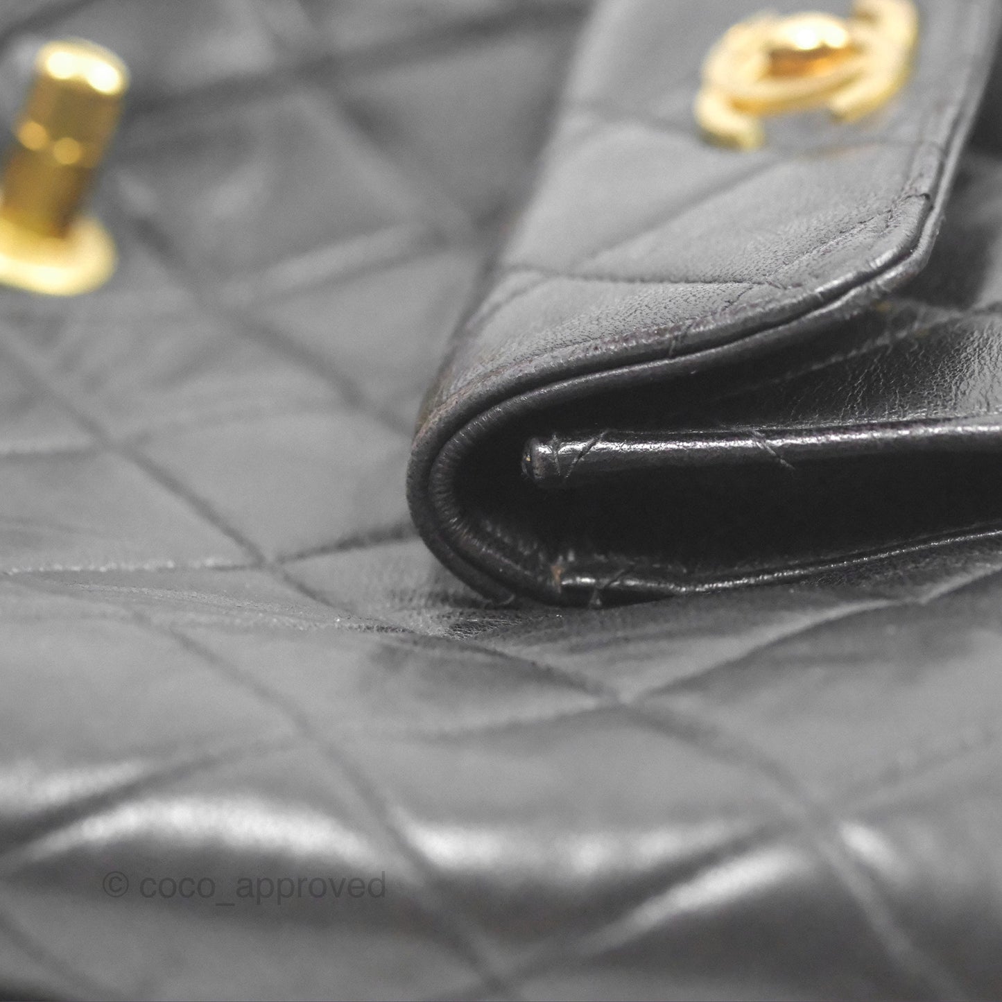 Chanel Vintage CC Duma Backpack Black Lambskin 24K Gold Hardware