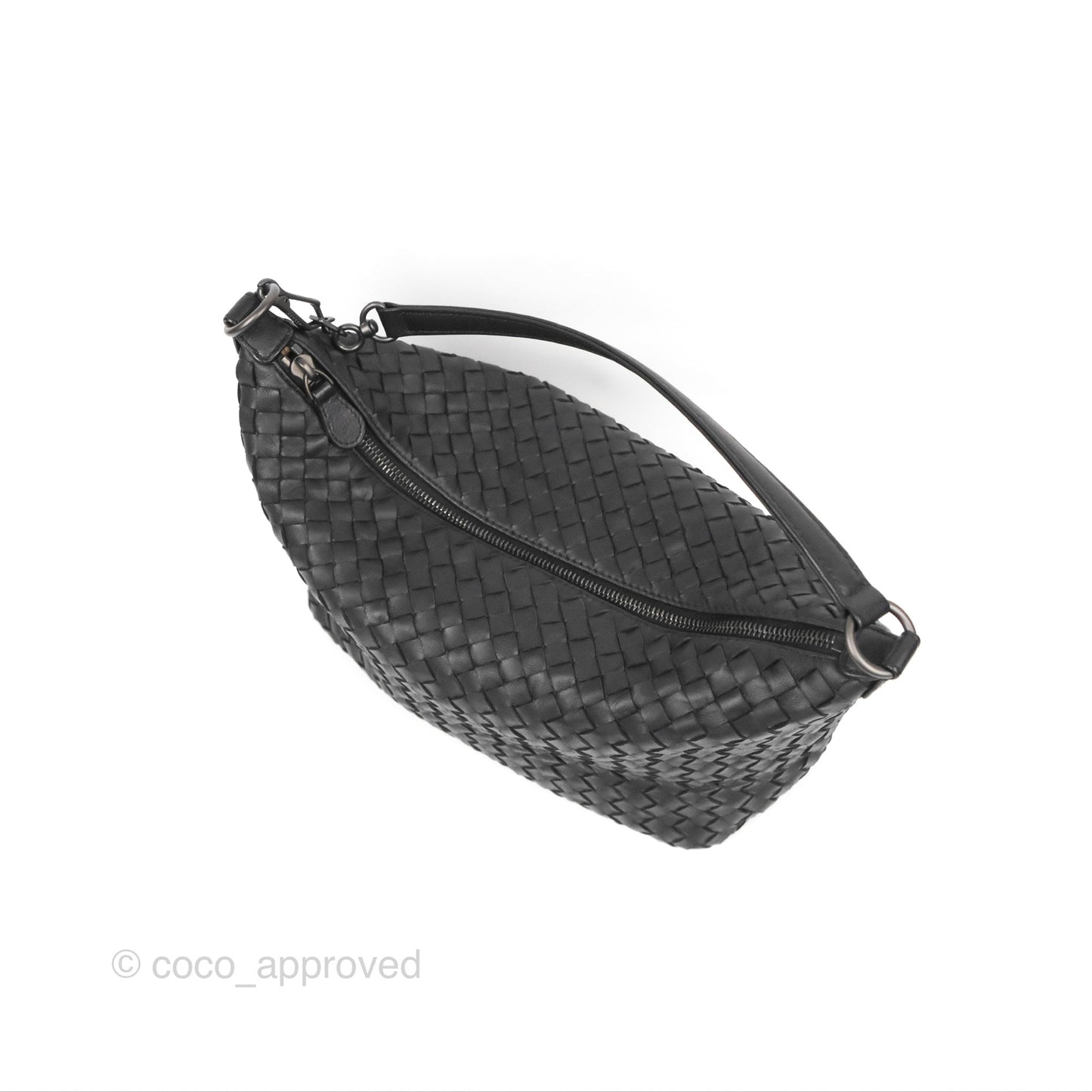 Bottega Veneta Shoulder Bag Black Nappa Intrecciato