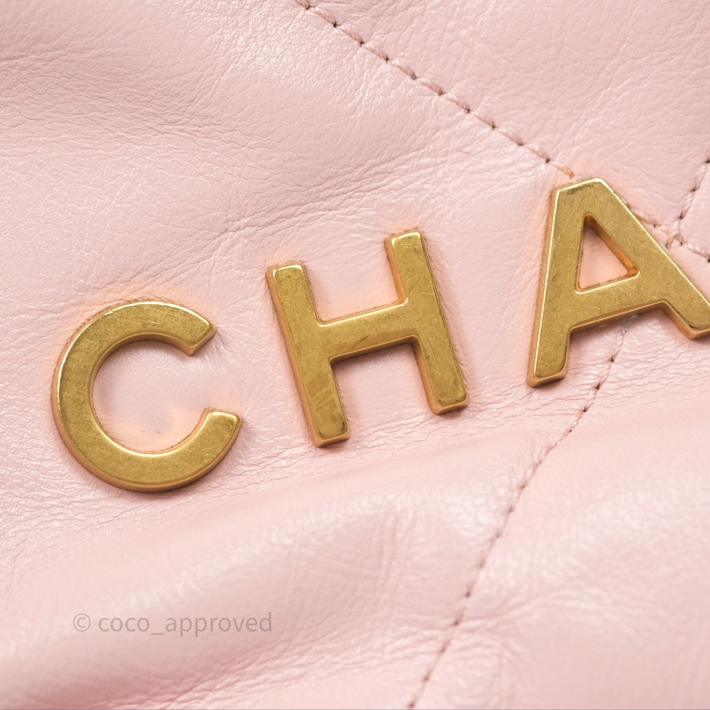 Chanel 22 Mini Bag Light Pink Crumpled Calfskin