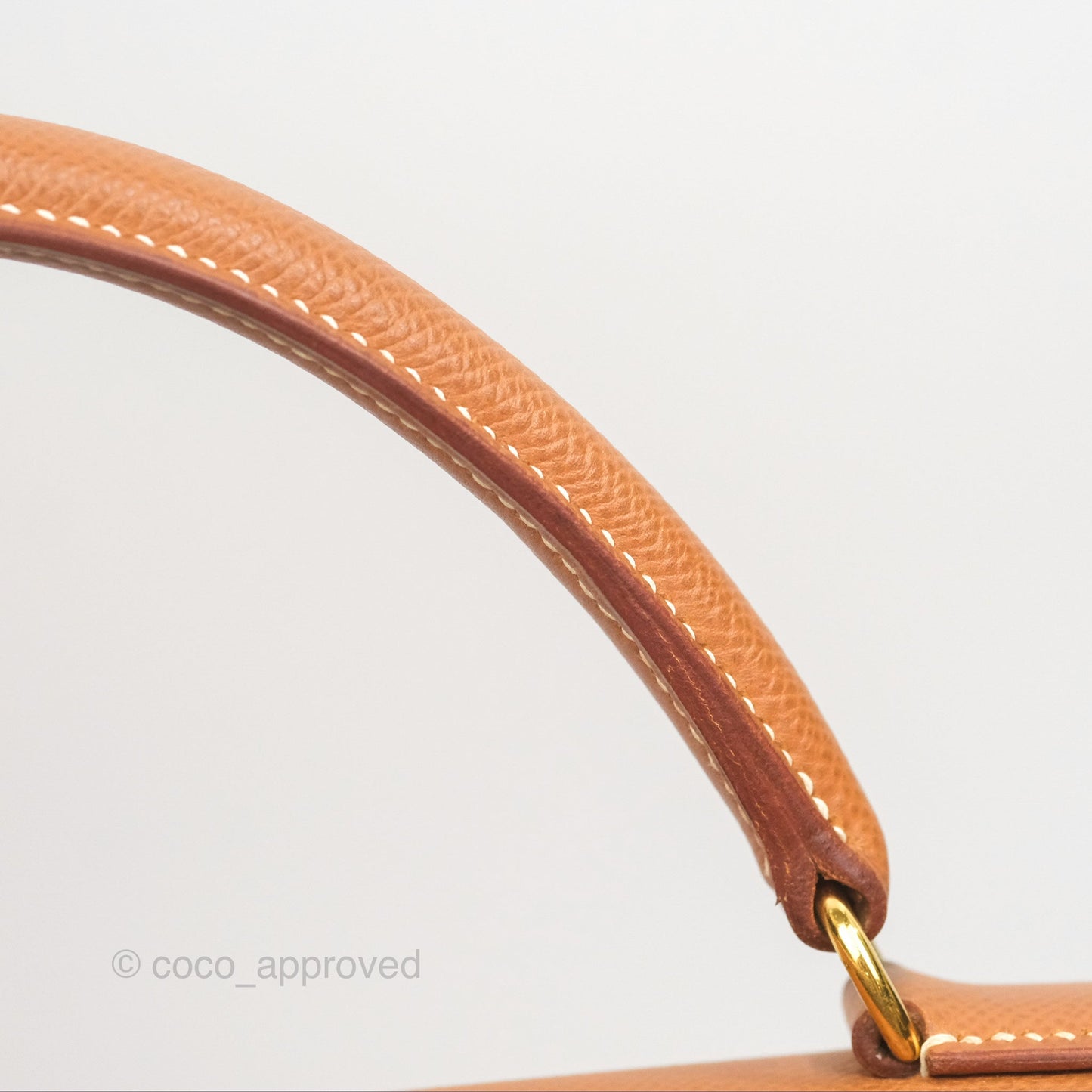 Hermès Kelly 32 Sellier Gold Epsom Gold Hardware