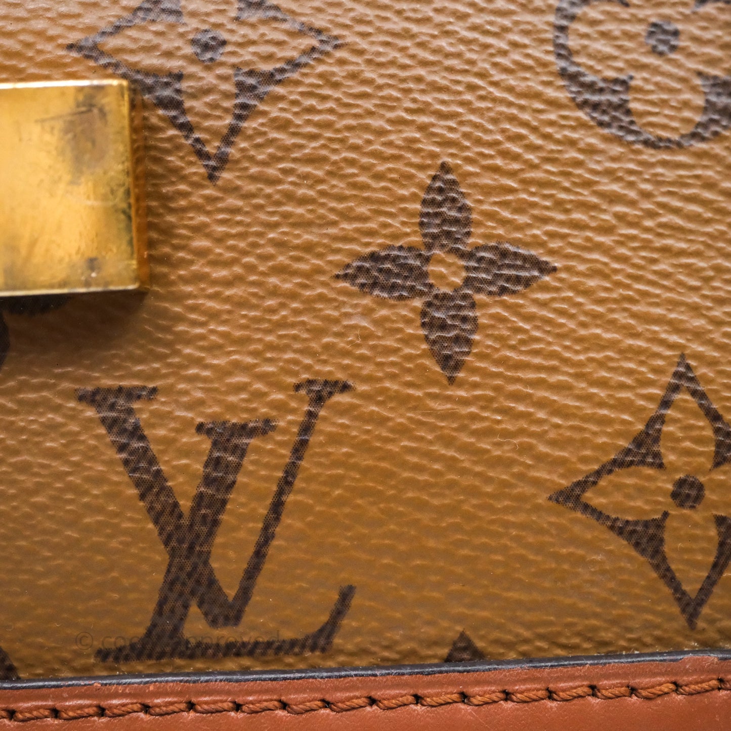 Louis Vuitton Mini Dauphine Monogram Tan Calfskin