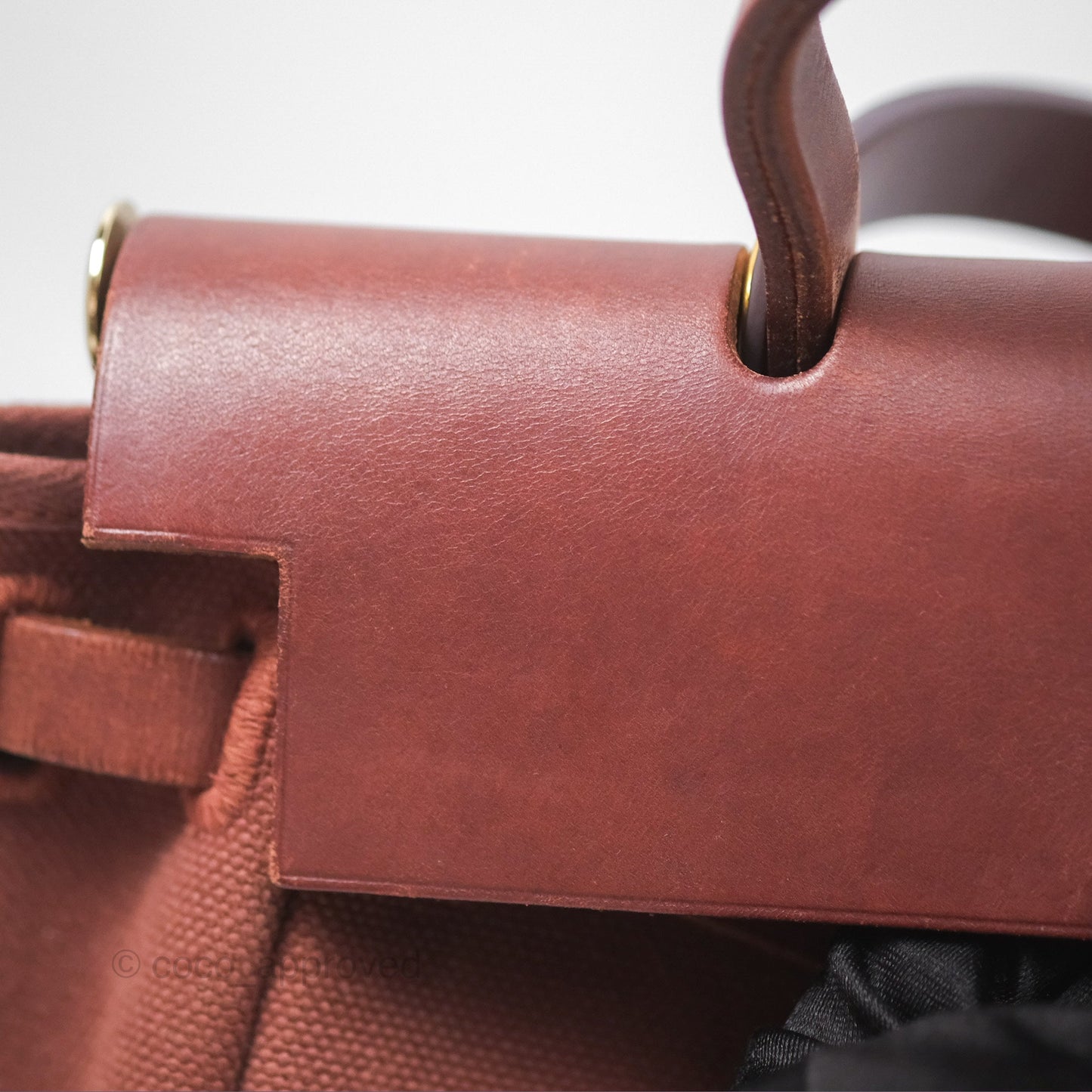 Hermès Herbag Zip 31 Rouge H Gold Hardware