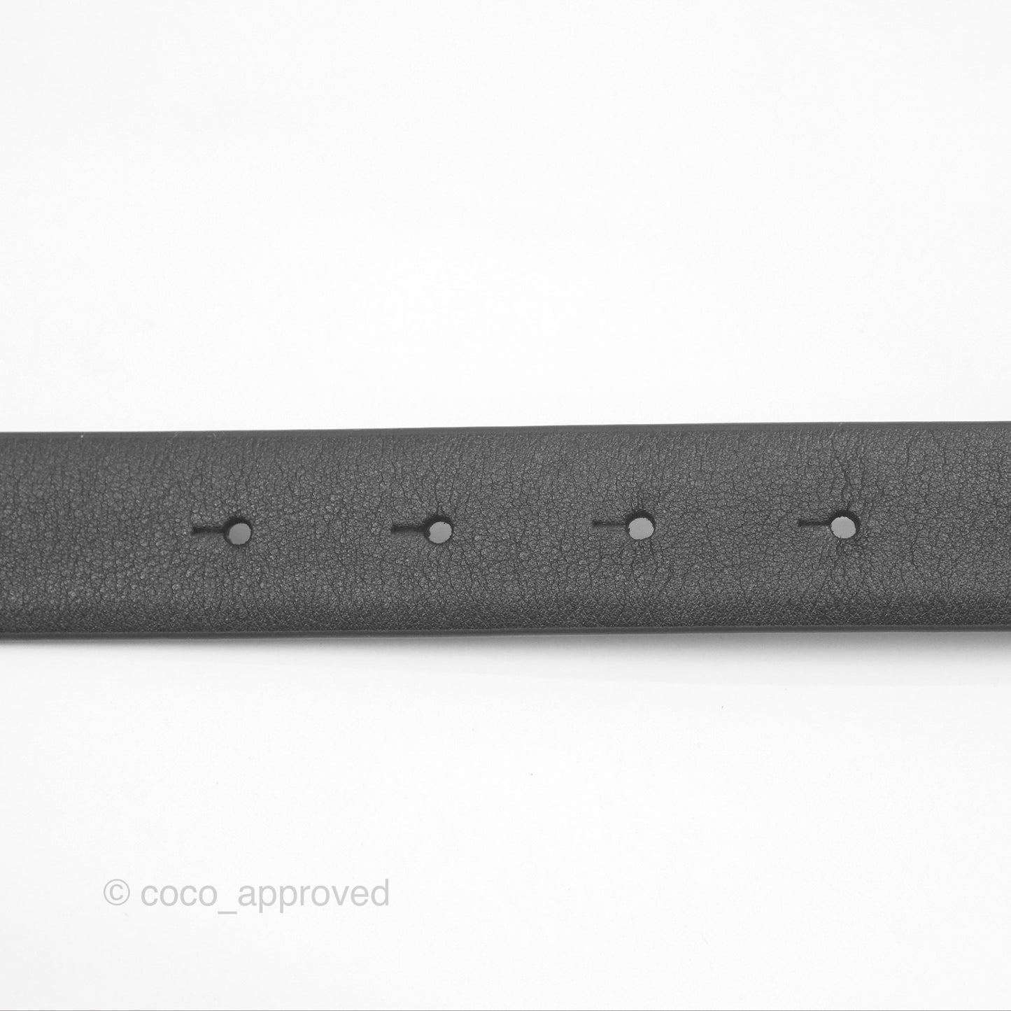 Chanel Pearl CC Belt Black Size 75 24S