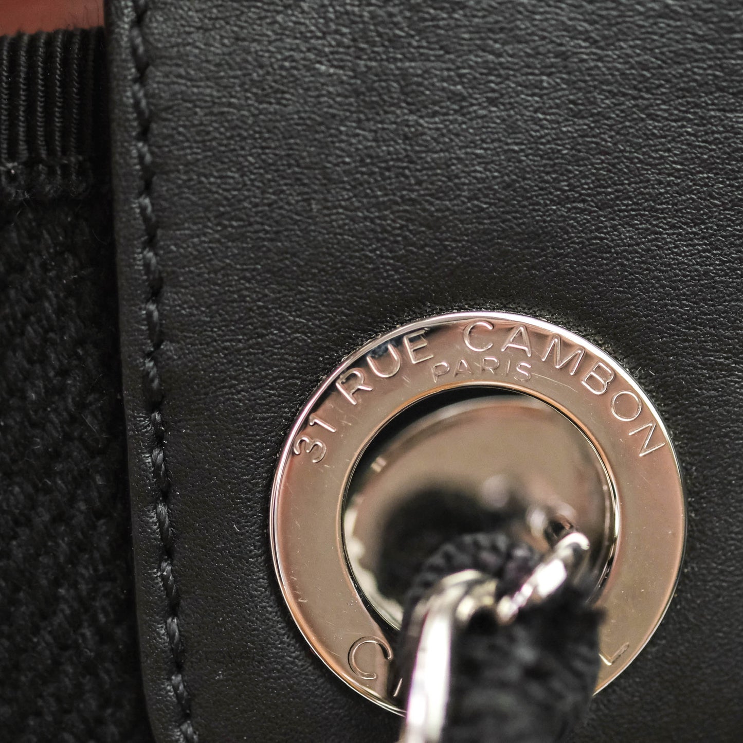 Chanel Medium Deauville Black Canvas Imitation Pearl