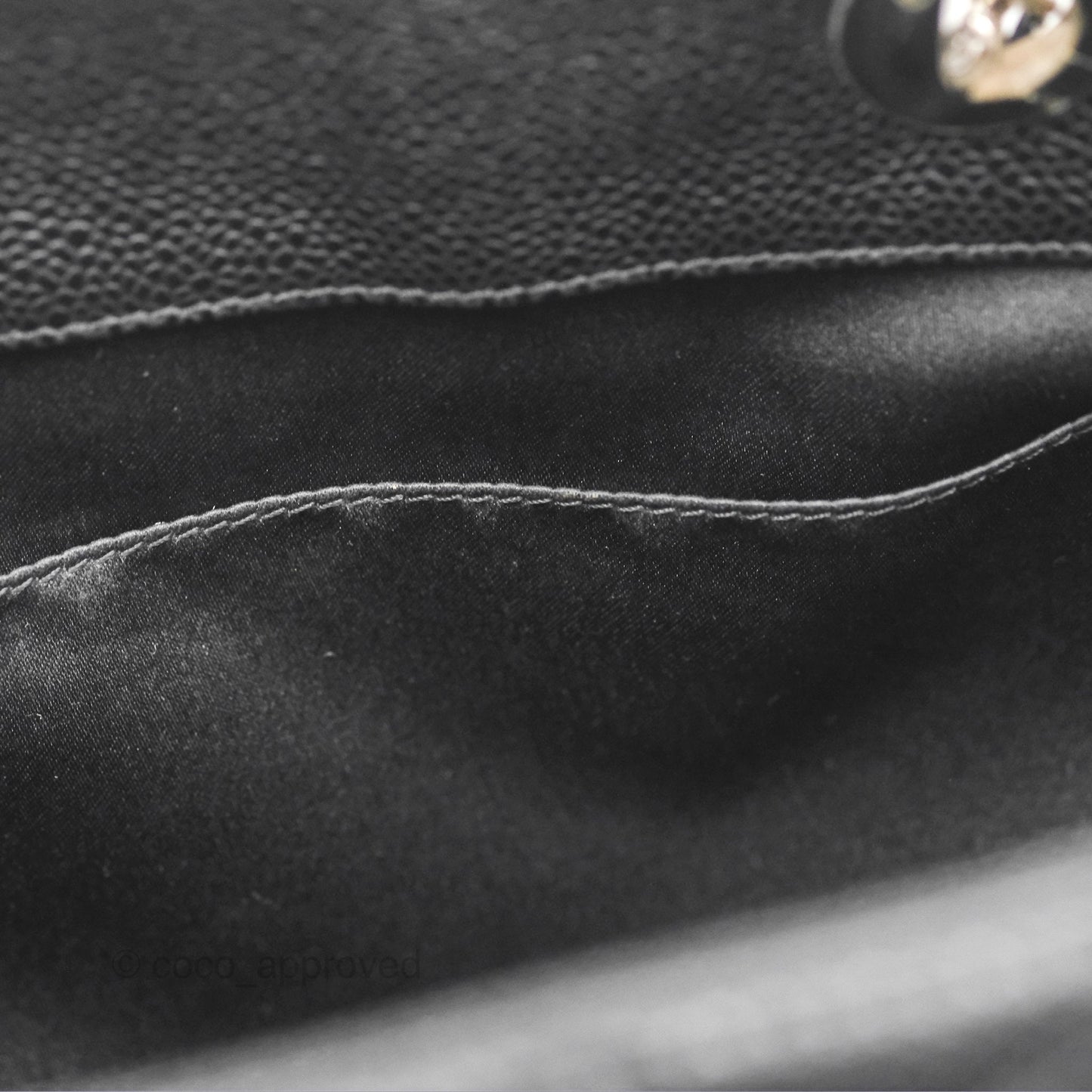 Chanel GST Black Caviar Silver Hardware