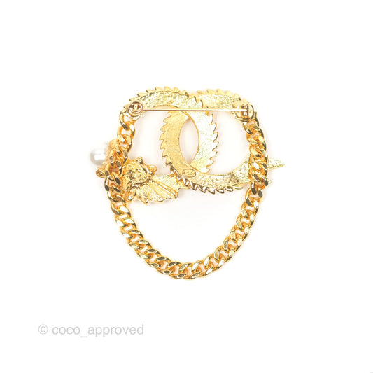 Chanel CC Dragon Chinese New Year Edition Brooch Gold Tone 24C