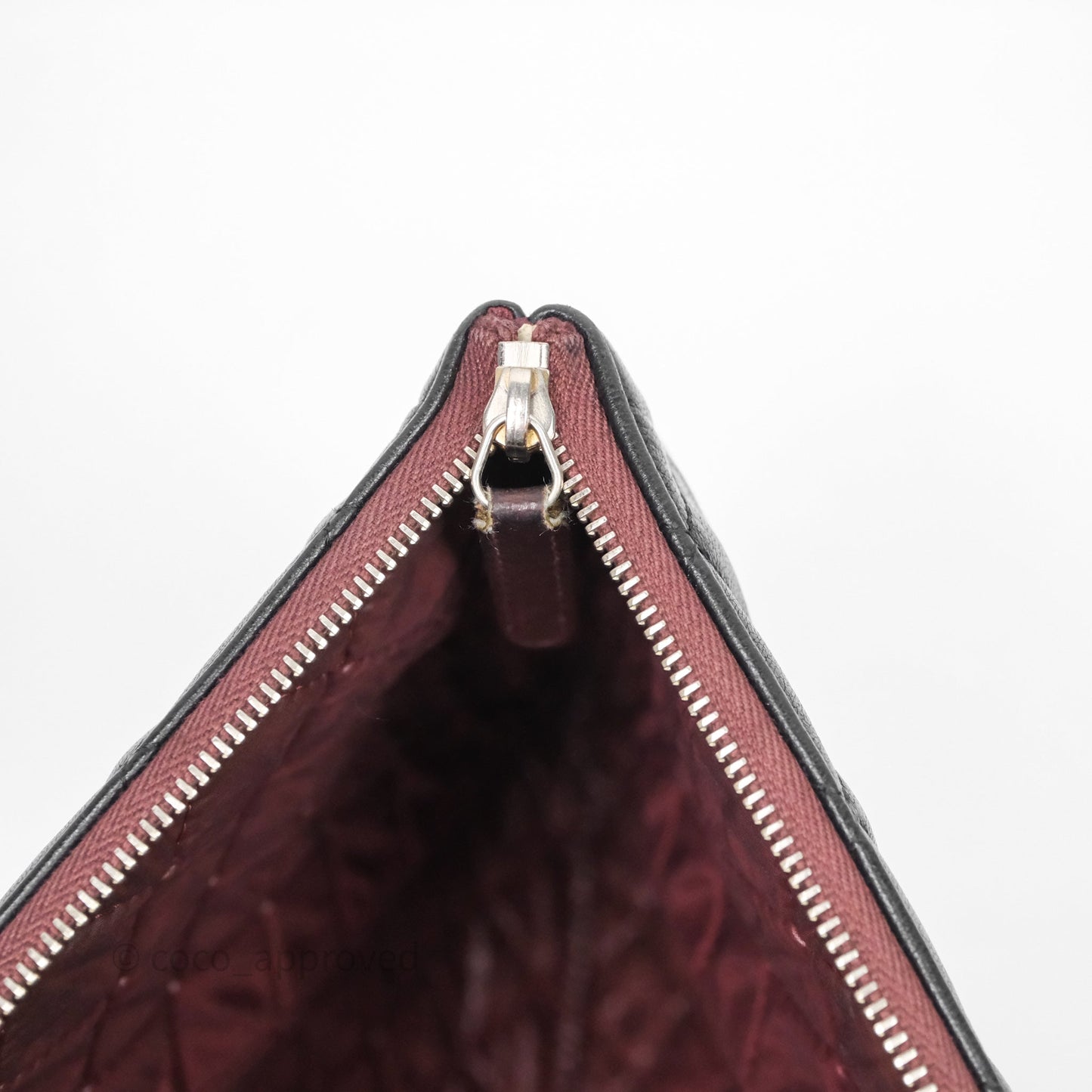 Chanel Classic Zipped Pouch Lambskin Black Gold Hardware