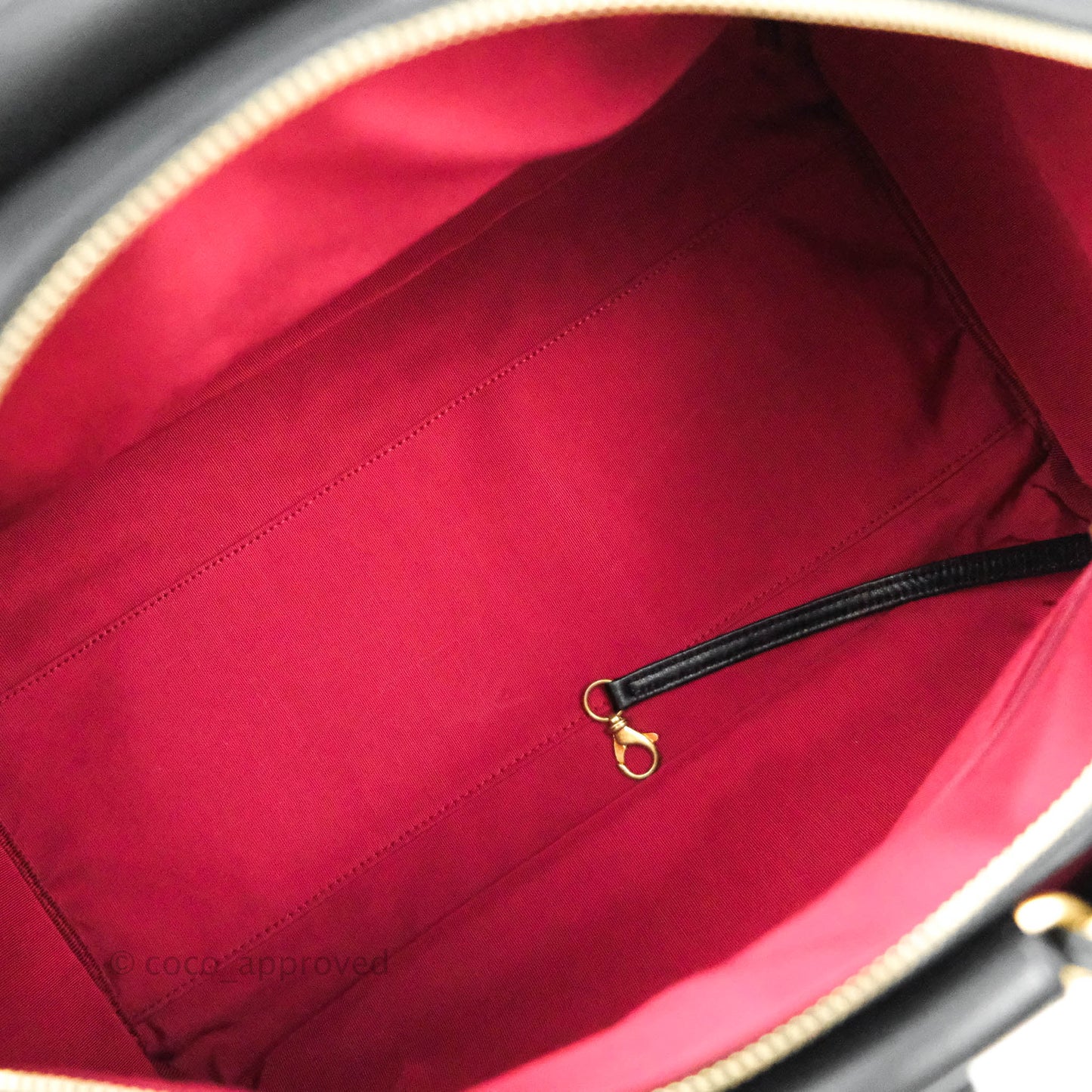 Chanel Large Circular Handle Bowling Bag Caviar Black Aged Gold Hardware
