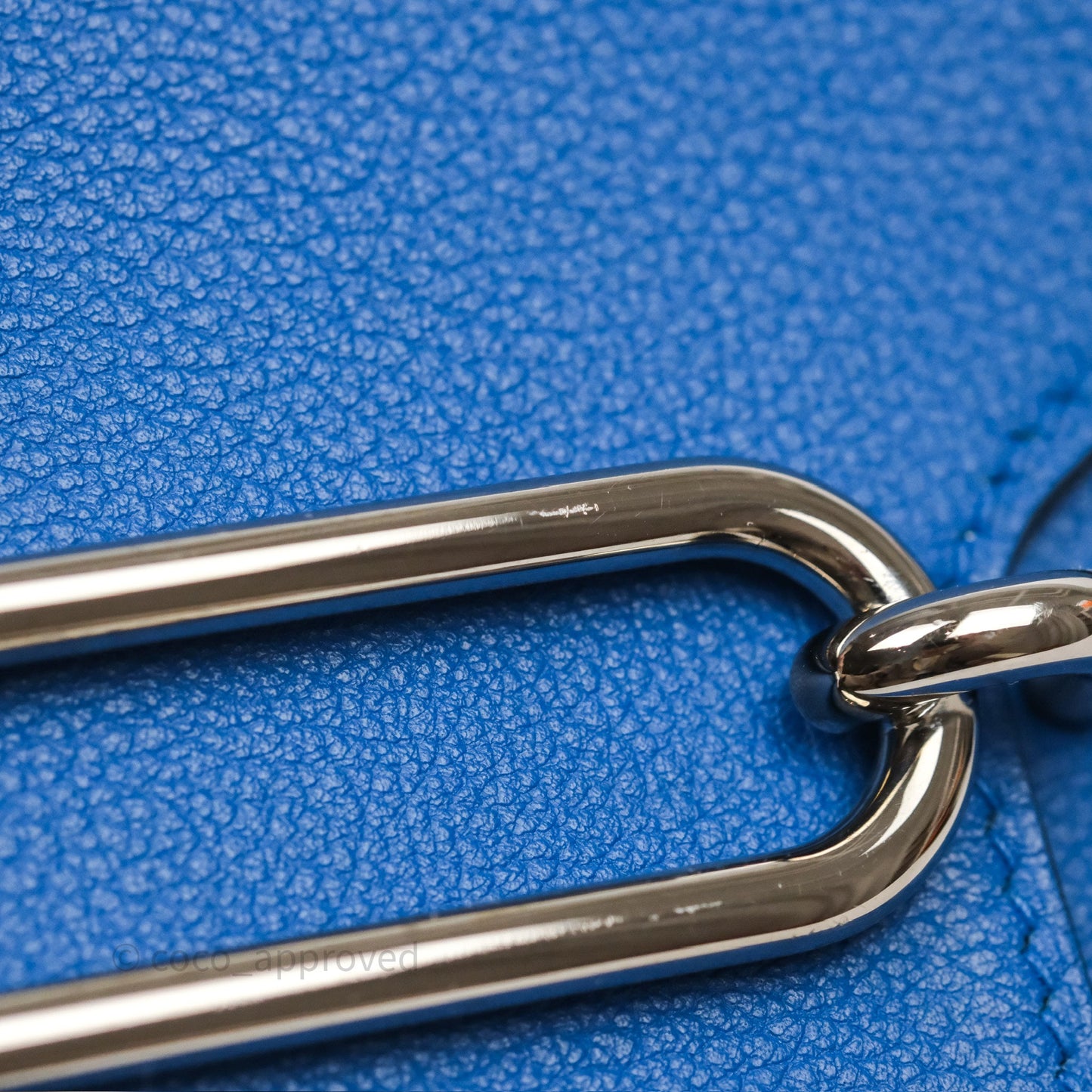 Hermès Roulis Mini 18 Blue Zellige I7 Evercolor Palladium Hardware