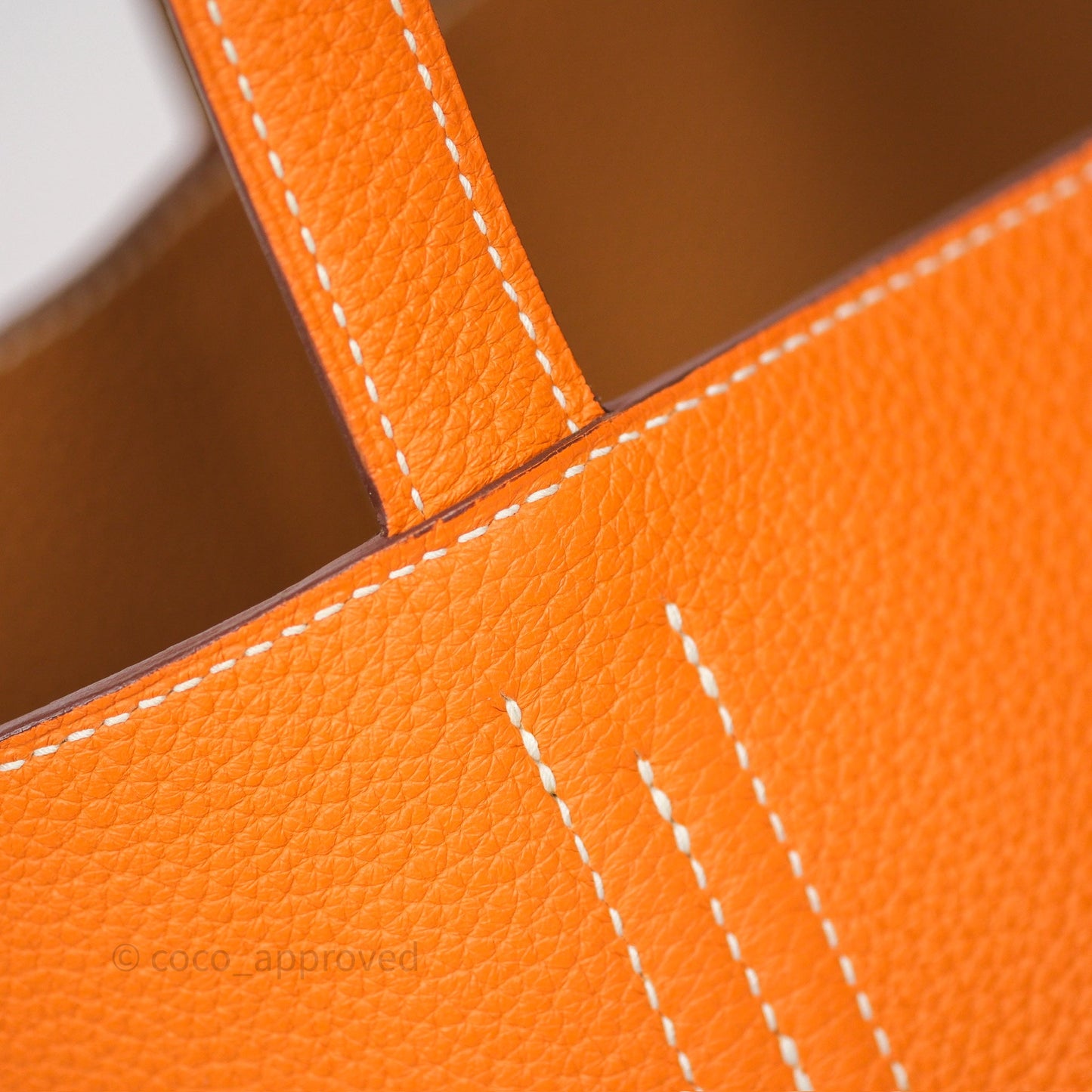 Hermès Double Sens Tote 36 Gold/ Orange Clemence
