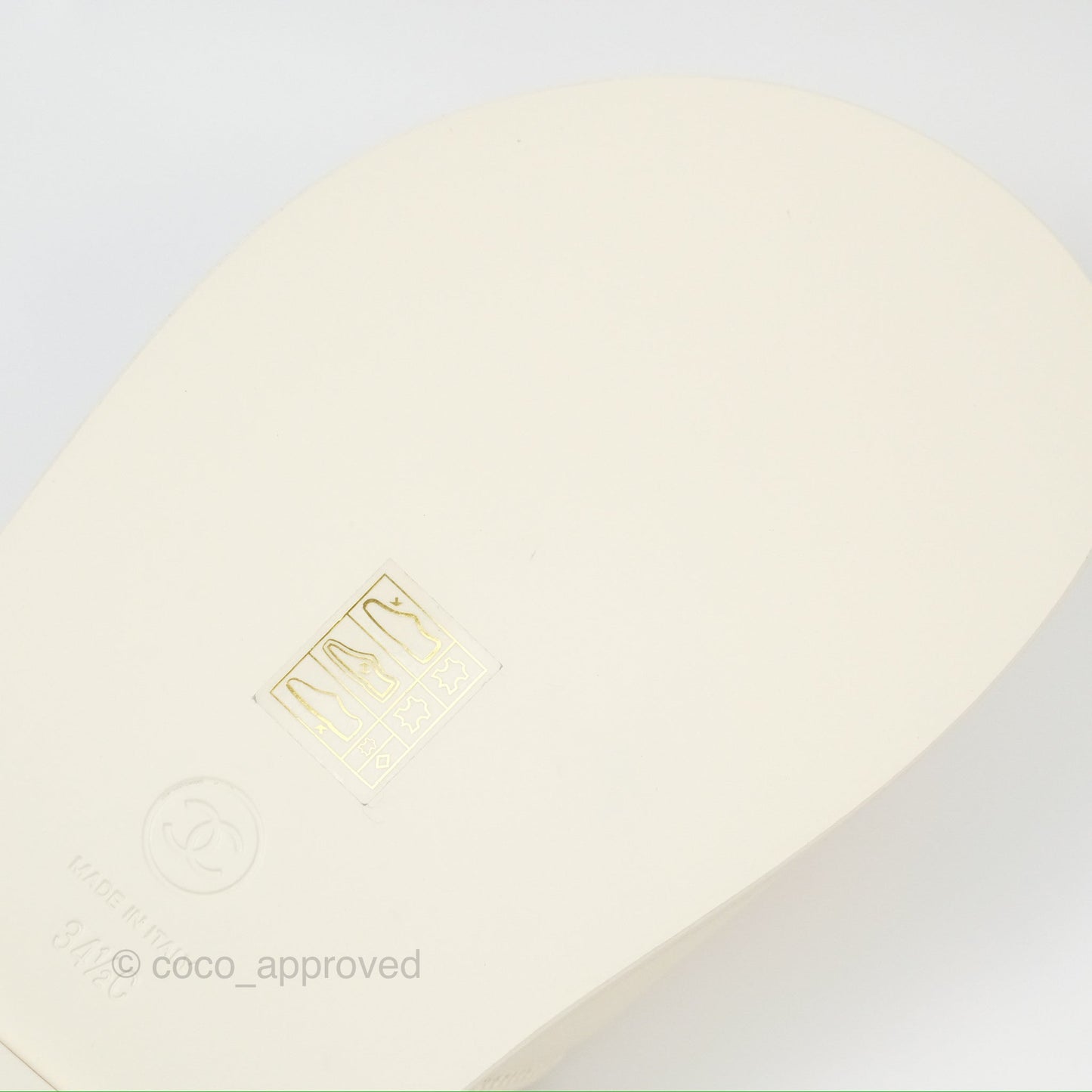 Chanel Multi-color Cha-Nel Logo Ivory Lambskin Slippers