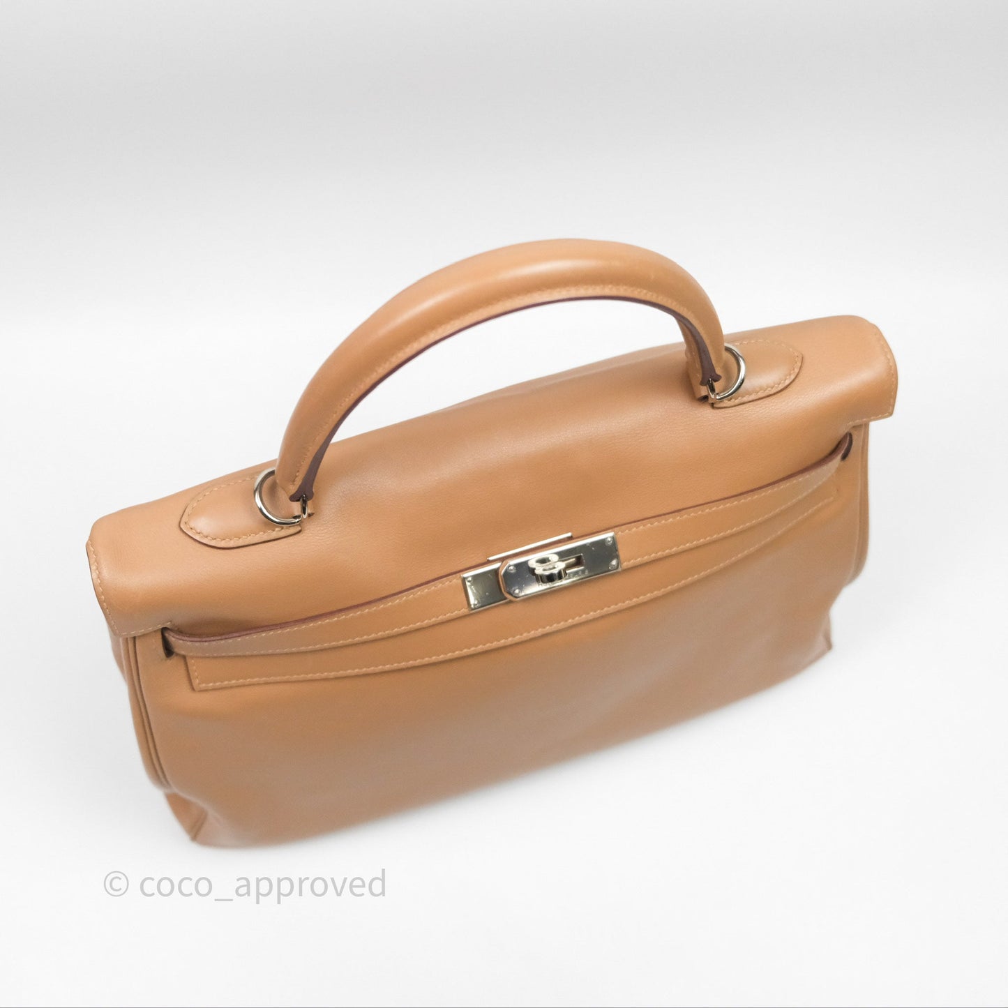 Hermès Kelly 35 Retourne Chai 0M Evercolor Palladium Hardware