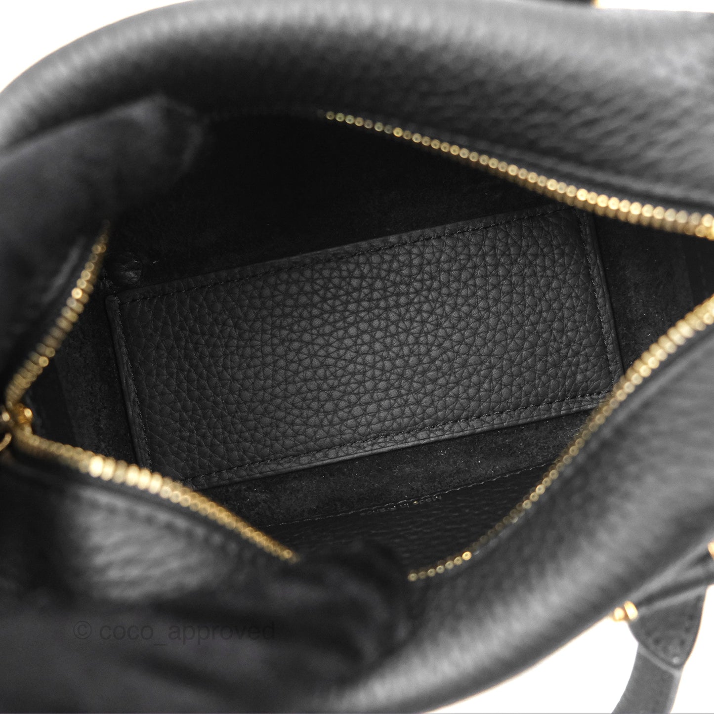 Delvaux Cool Box Nano Taurillon Soft Grained Calfskin Black Gold Hardware
