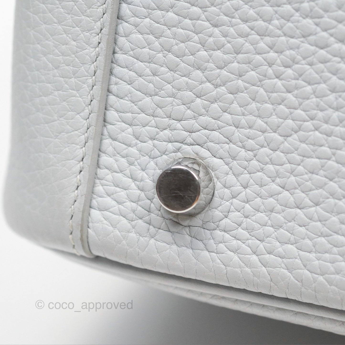 Hermès Lindy 26 Blue Glacier 8U Taurillon Clemence Palladium Hardware