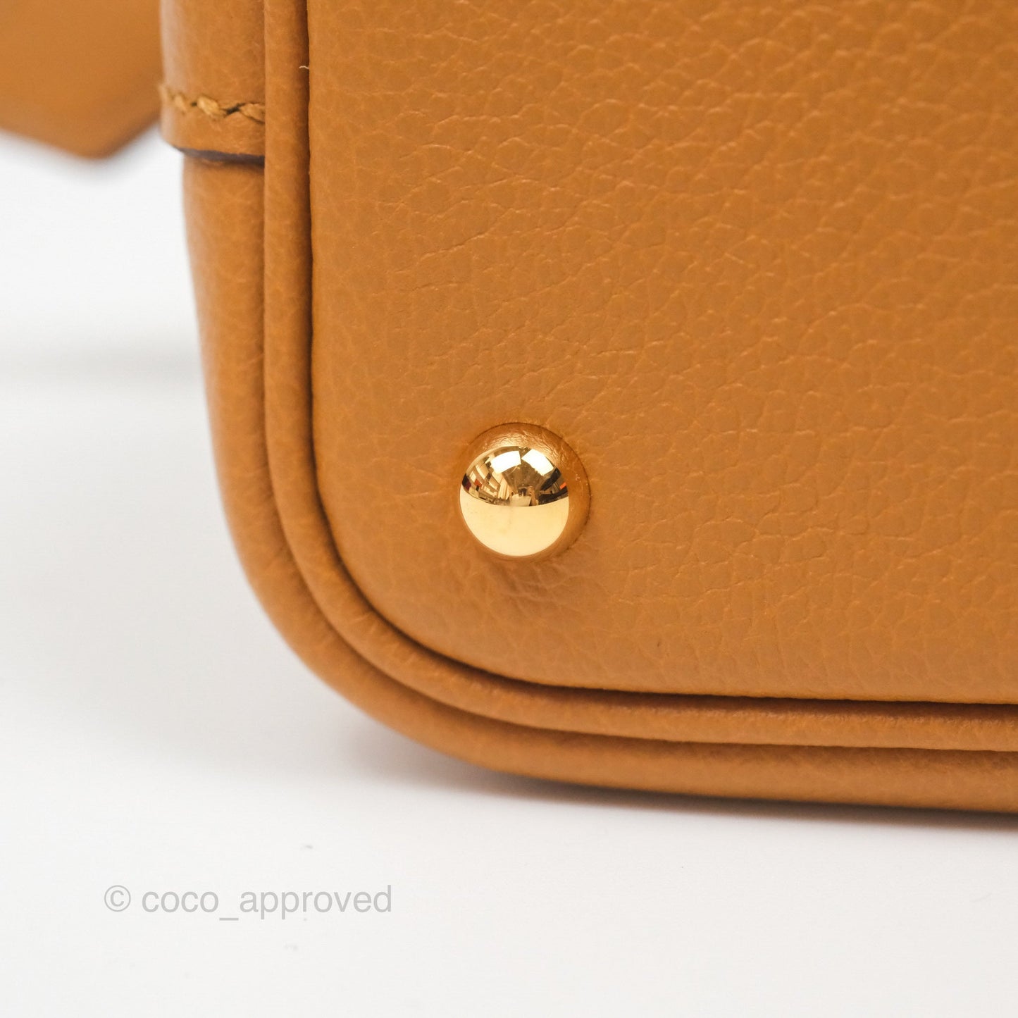 Hermès Bolide Mini 1923 Evercolor Caramel 28/ Mauve Pale 09 Gold Hardware